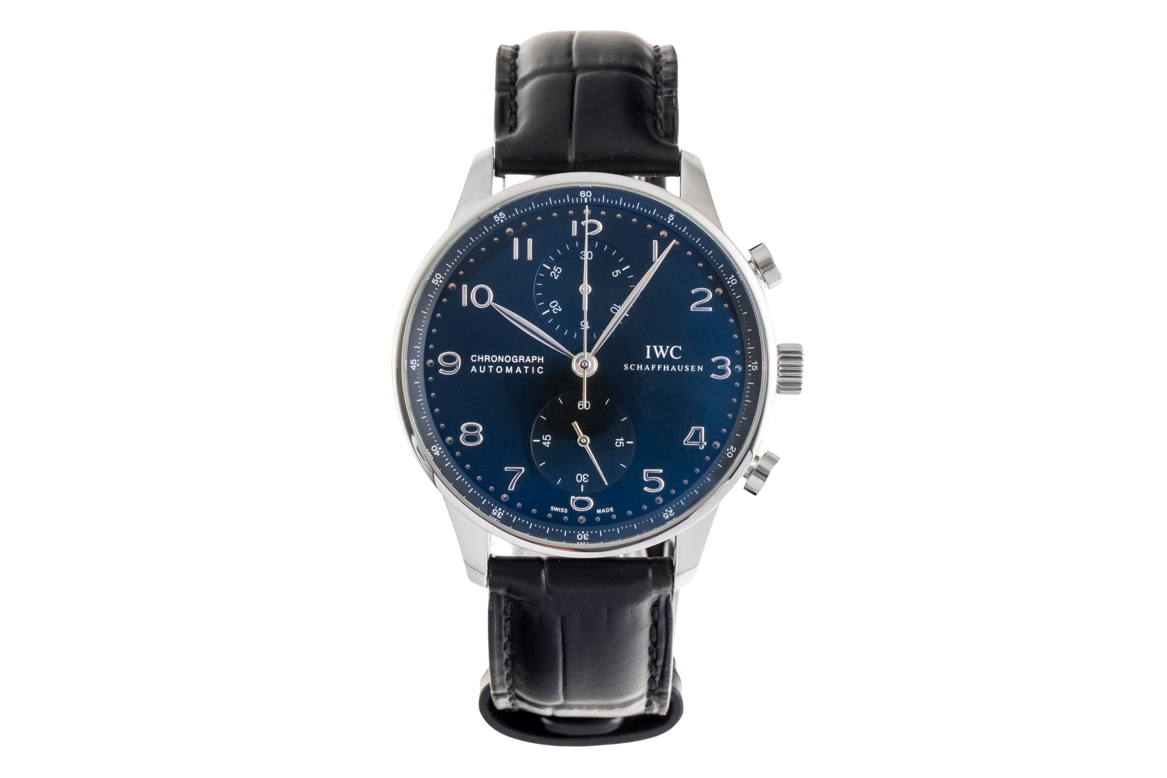 IWC Portugieser cronógrafo acero automático reloj para caballeros IW371447 LP: 9100EUR  [2601271]