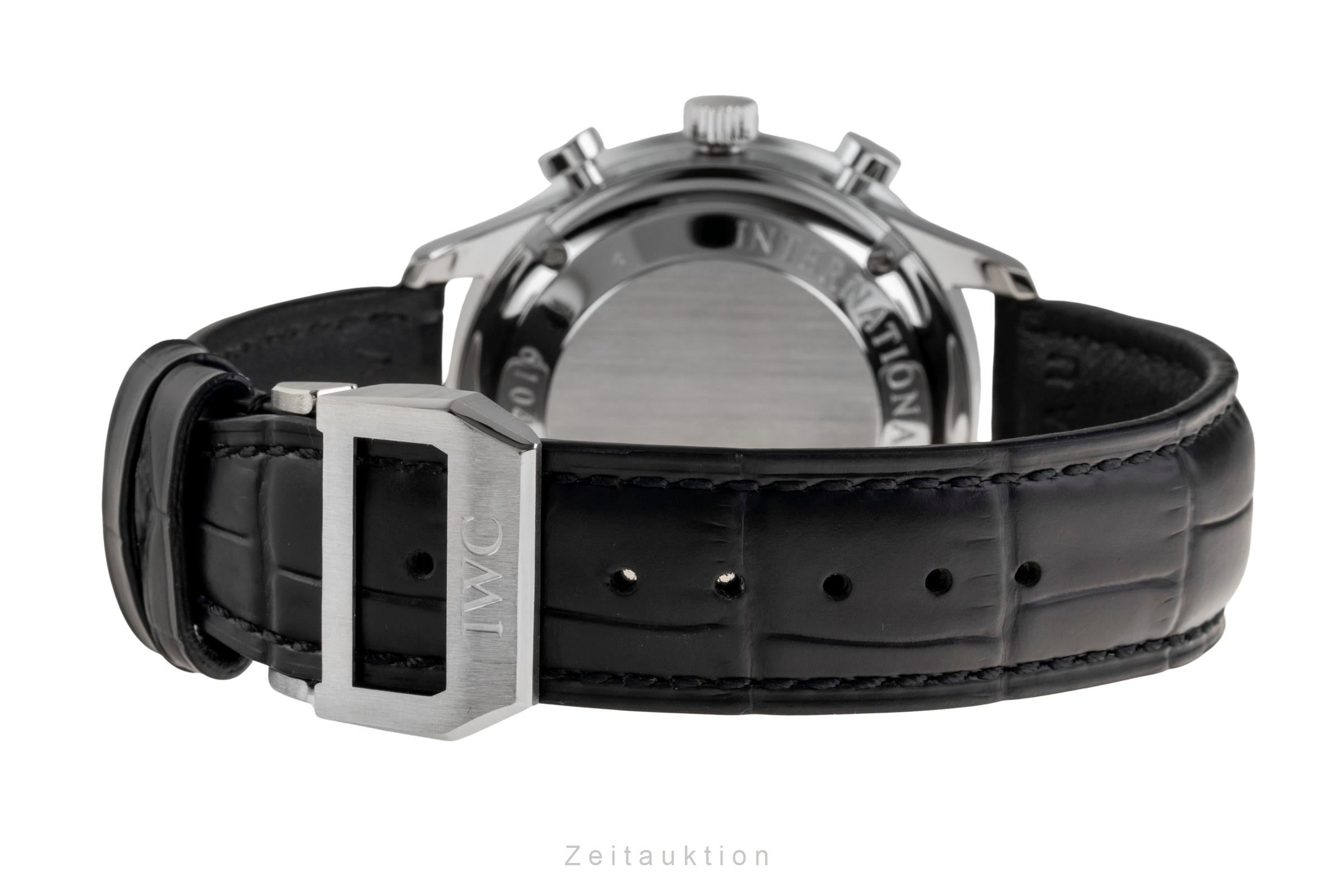 IWC Portugieser cronografo acciaio automatismo orologio da uomo IW371447 LP: 9100EUR  [2601271]