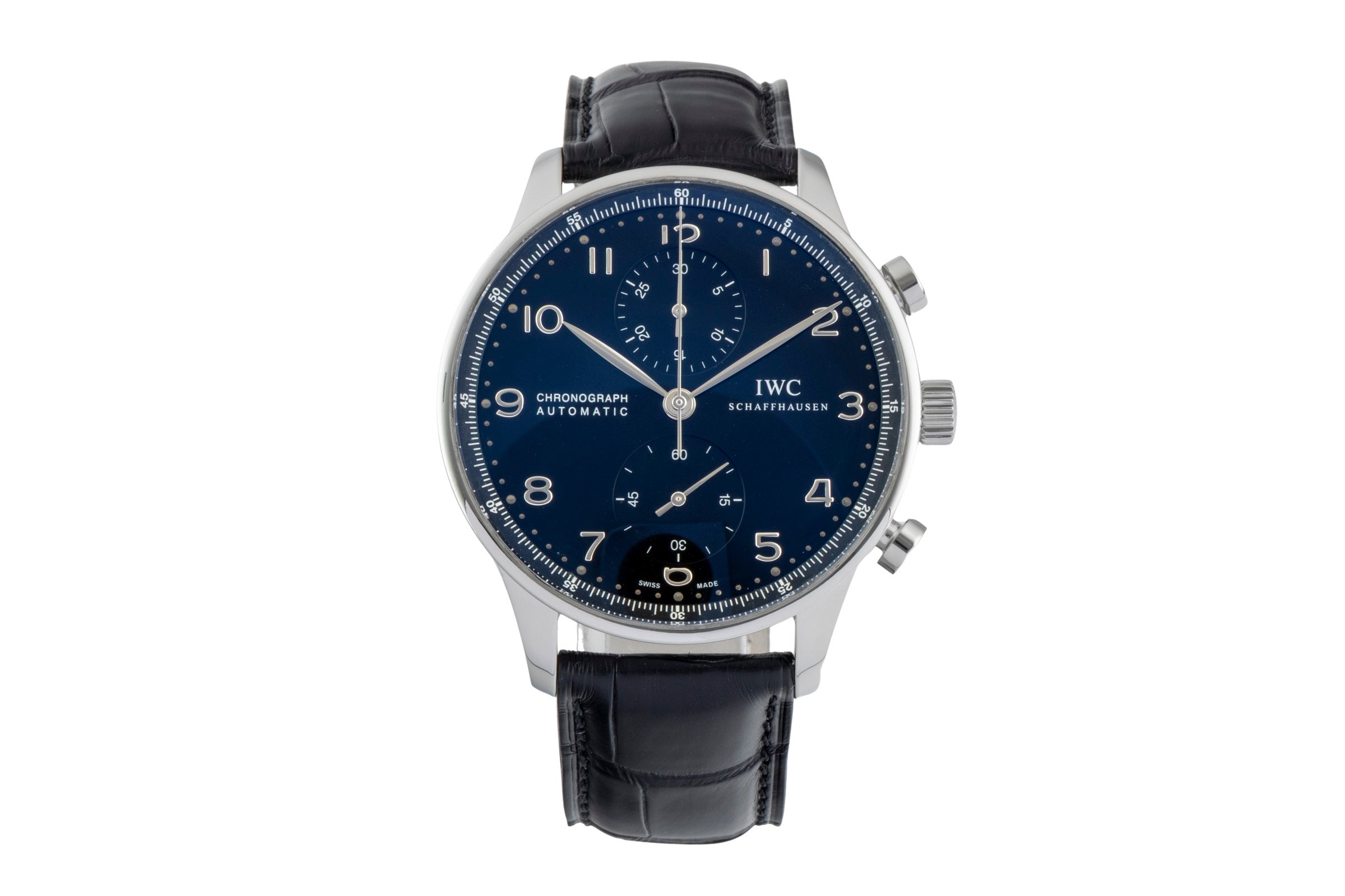 IWC Portugieser Chronograph Stahl Automatik Herrenuhr Ref. IW371447 VP: 9100 € [2601272]