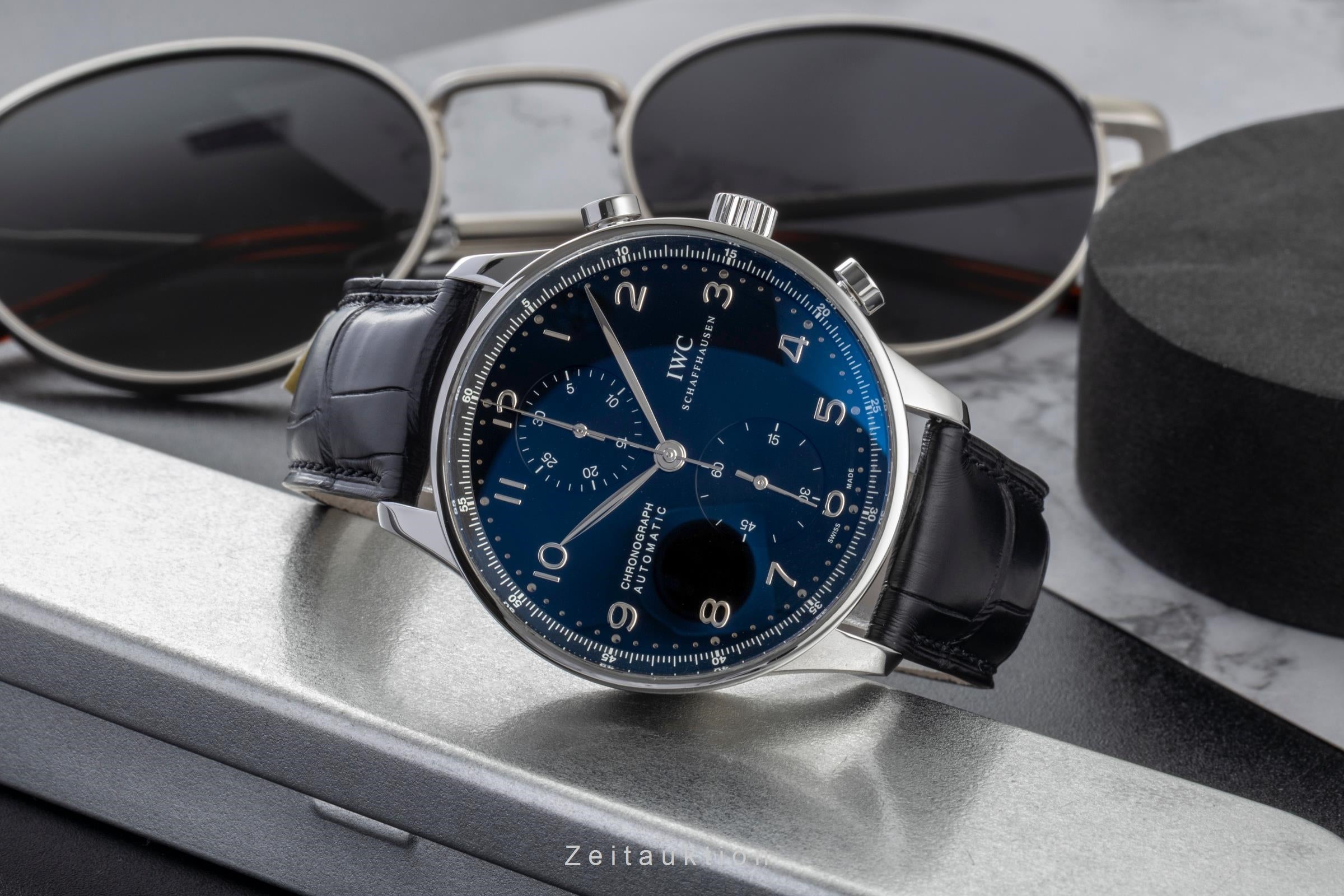 IWC Portugieser Chronograph Stahl Automatik Herrenuhr Ref. IW371447 VP: 9100 € [2601272]