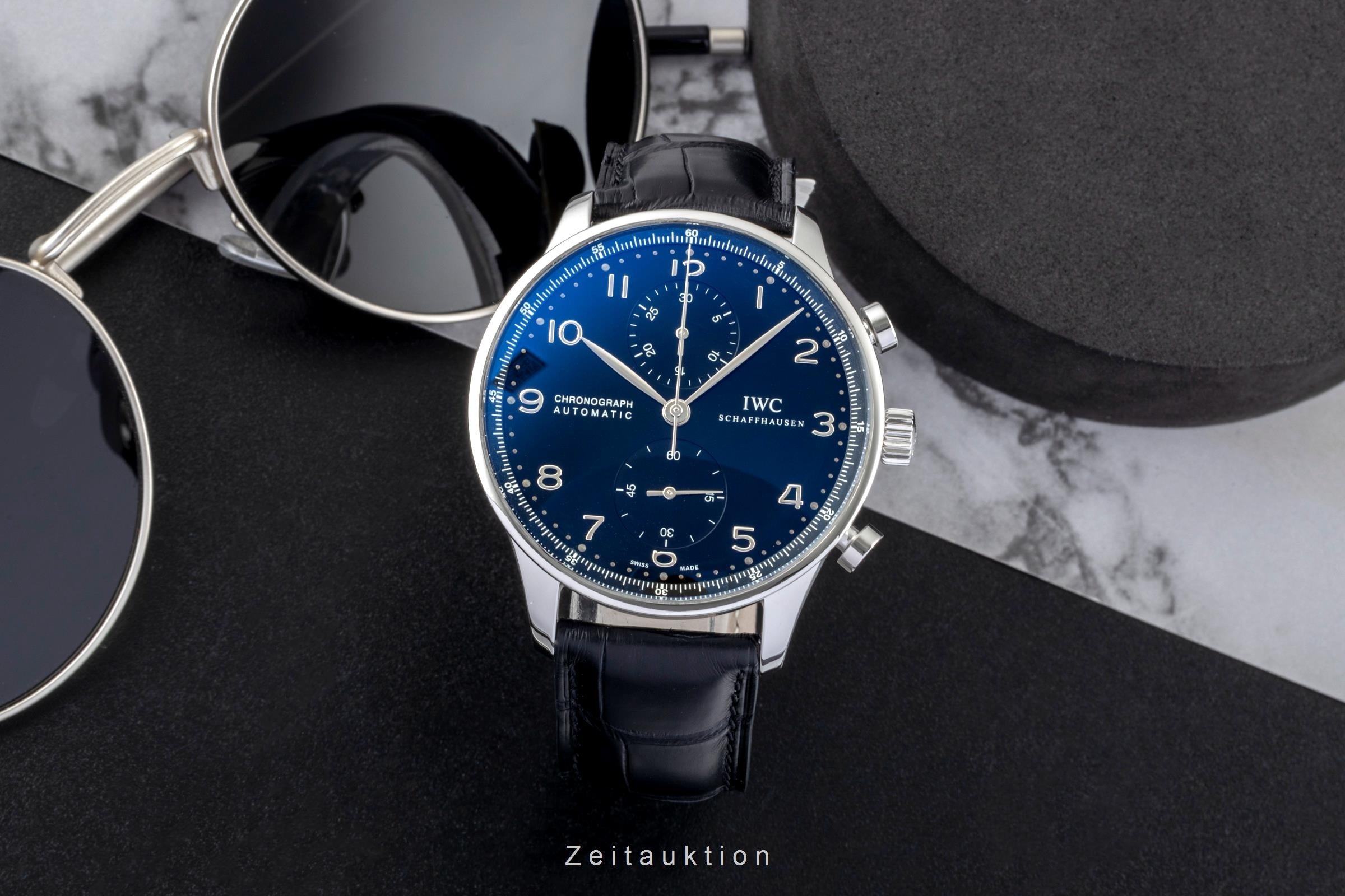 IWC Portugieser Chronograph Stahl Automatik Herrenuhr Ref. IW371447 VP: 9100 € [2601272]