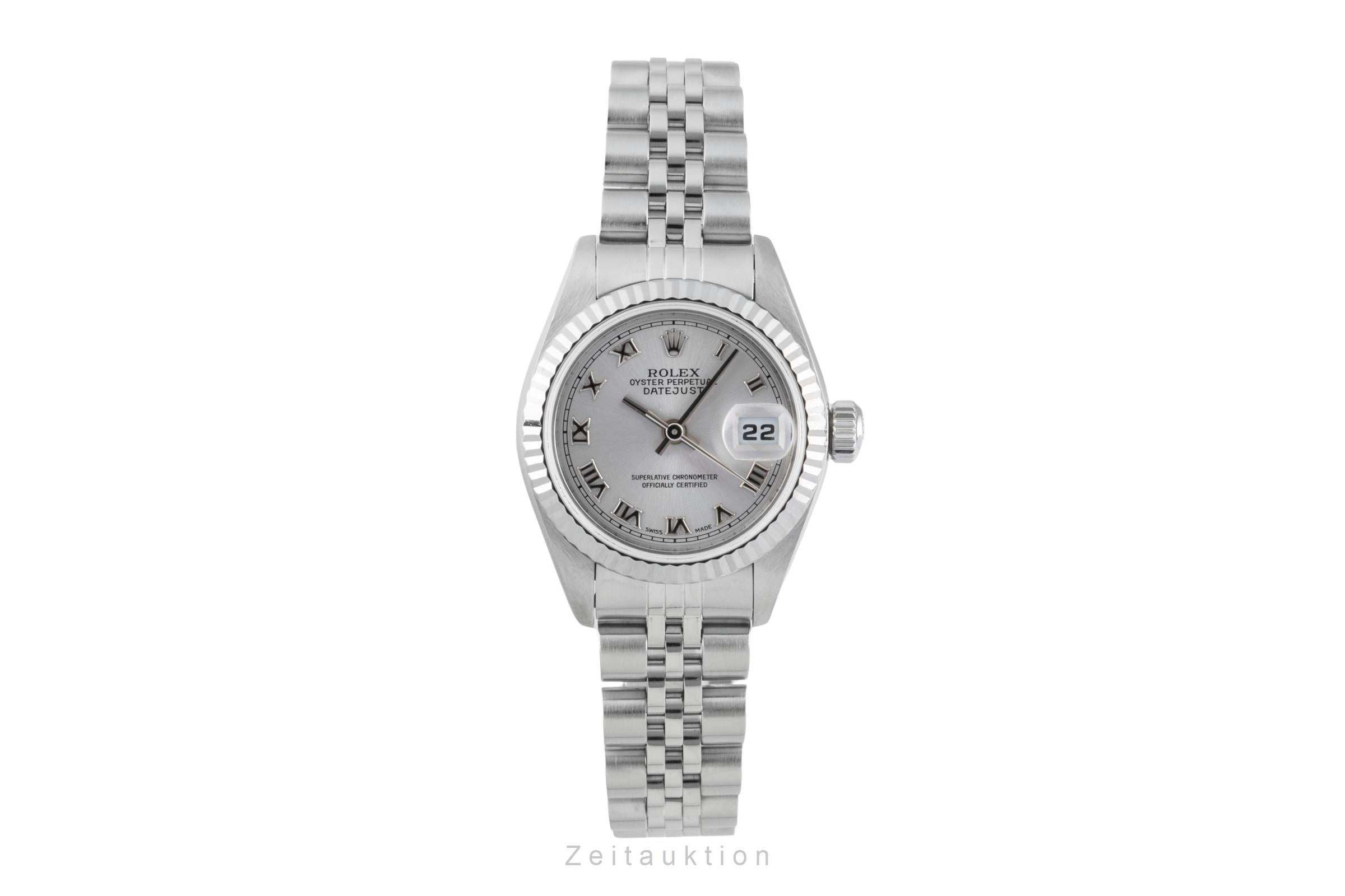 Rolex Lady Datejust 26 Roman Dial Stahl / Weissgold Automatik Ref. 79174 Box [2601273]