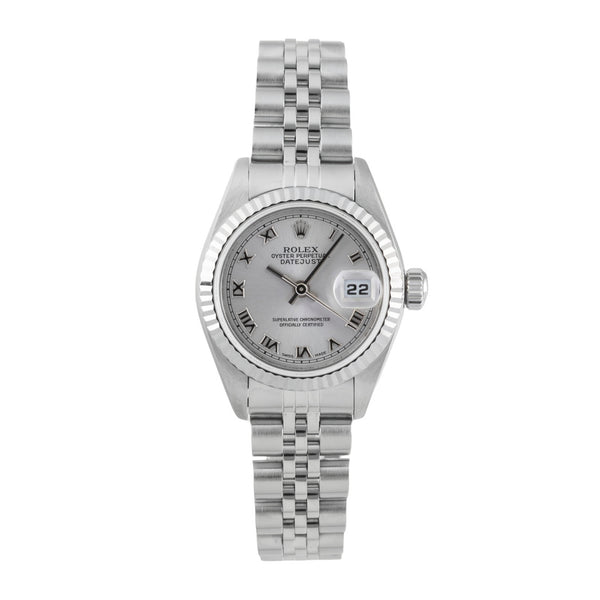 Rolex Lady Datejust 26 Roman Dial Stahl / Weissgold Automatik Ref. 79174 Box [2601273]