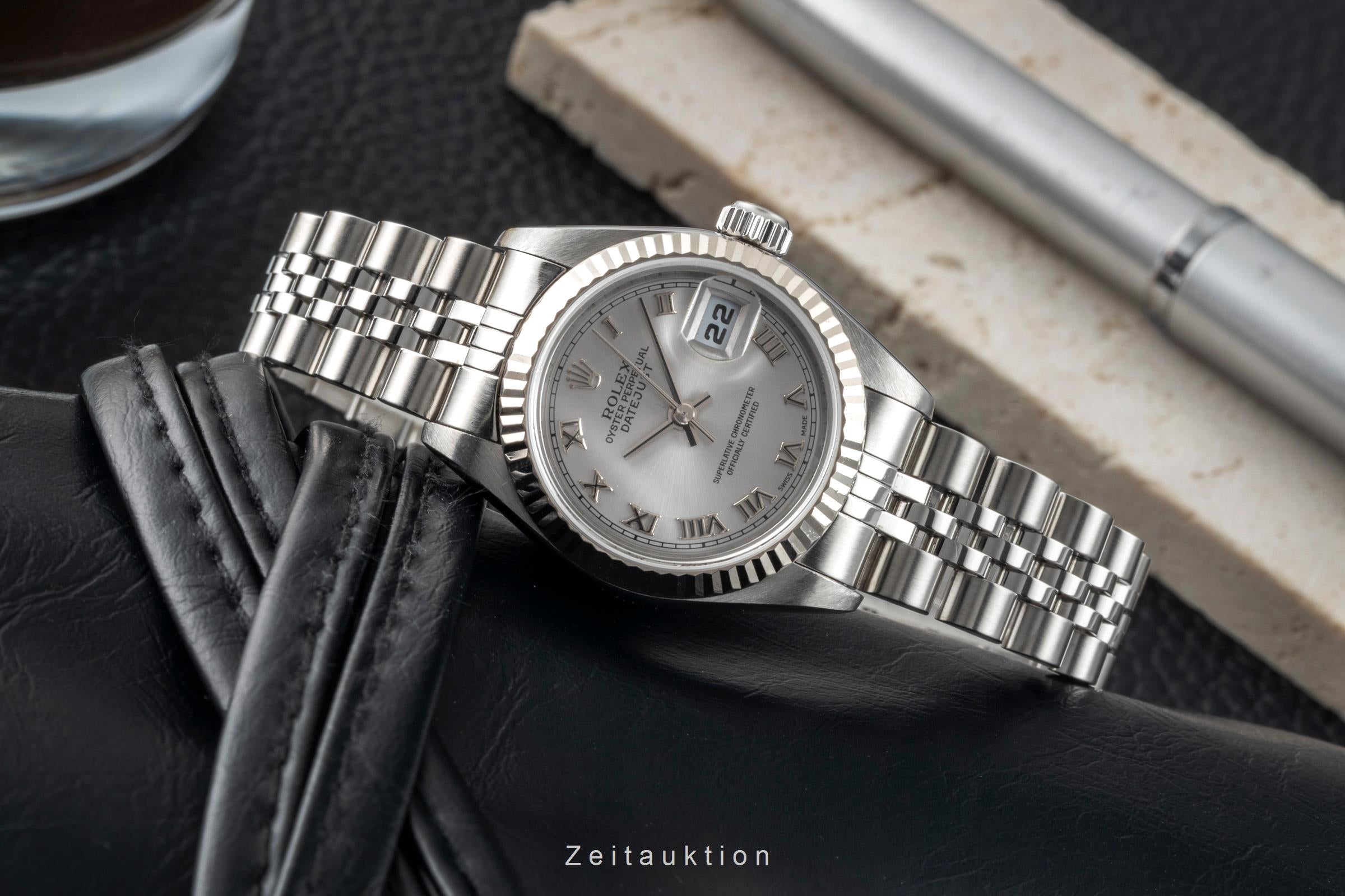 Rolex Lady Datejust 26 Roman Dial Stahl / Weissgold Automatik Ref. 79174 Box [2601273]