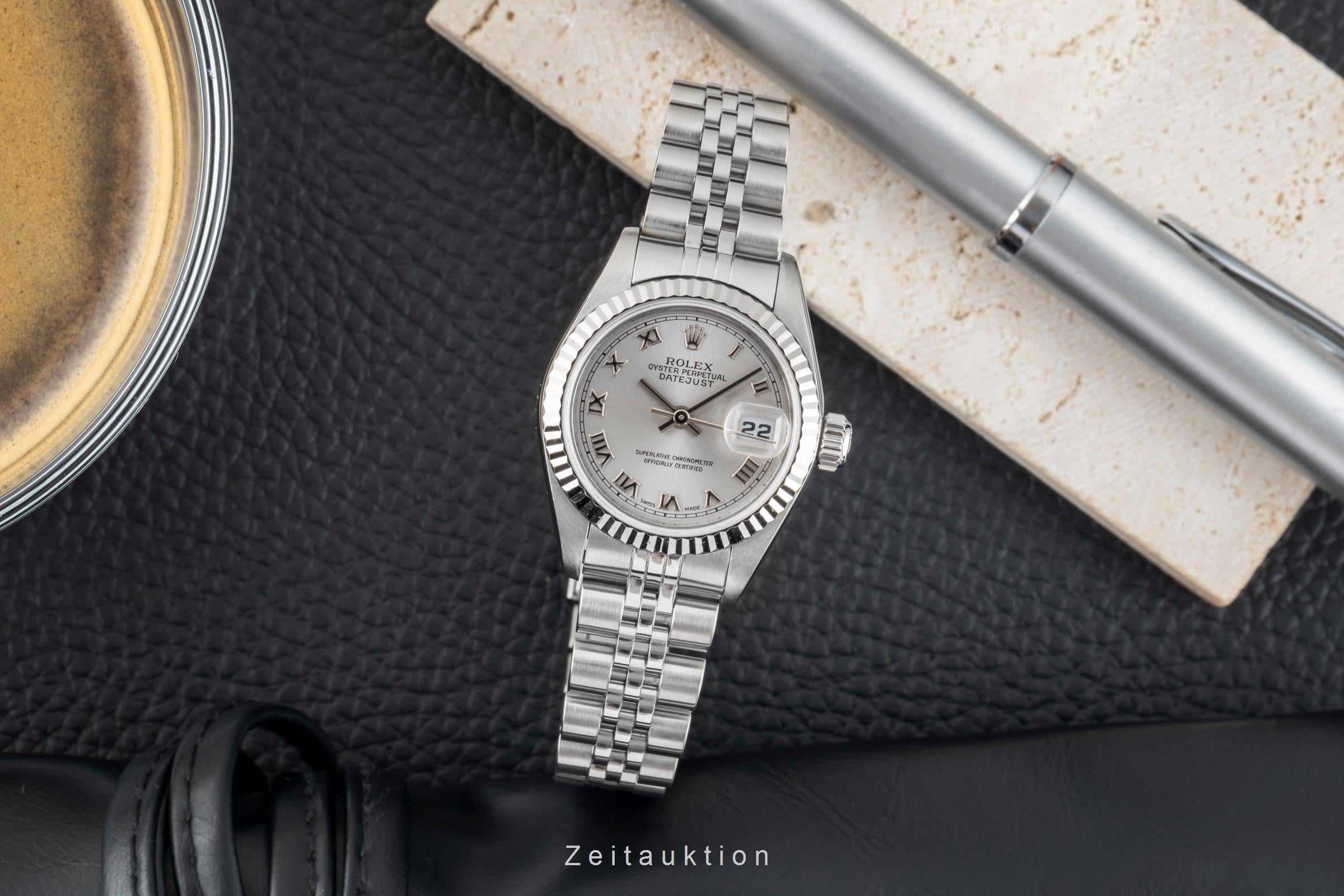 Rolex Lady Datejust 26 Roman Dial Stahl / Weissgold Automatik Ref. 79174 Box [2601273]