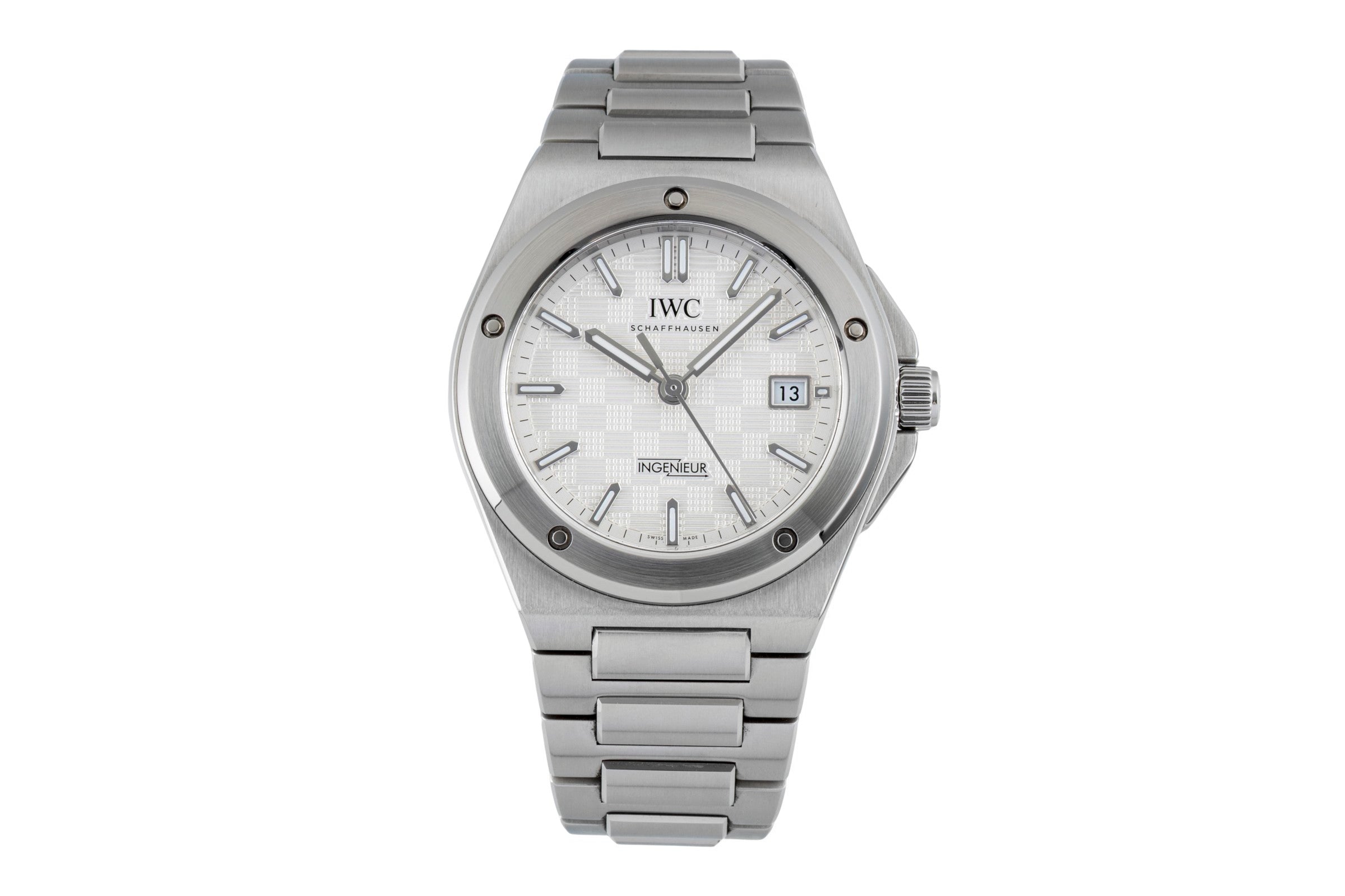 IWC Ingenieur 40 Silver Dial Stahl Automatik Herrenuhr Ref. IW328902 B&P 2024 [2601275]