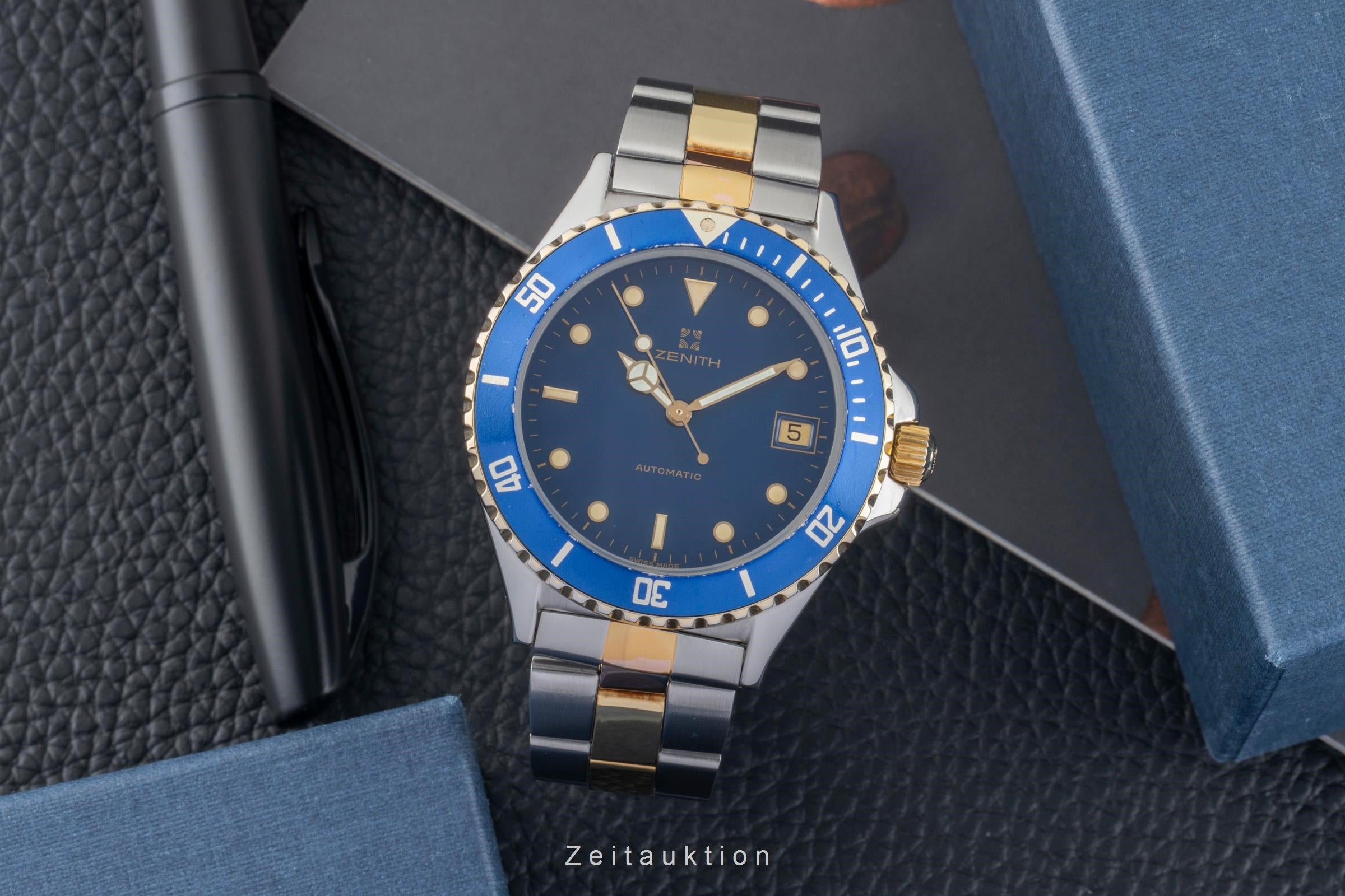 Zenith Rainbow acier / doré automatique montre pour hommes 59.0210.462  [2601279]