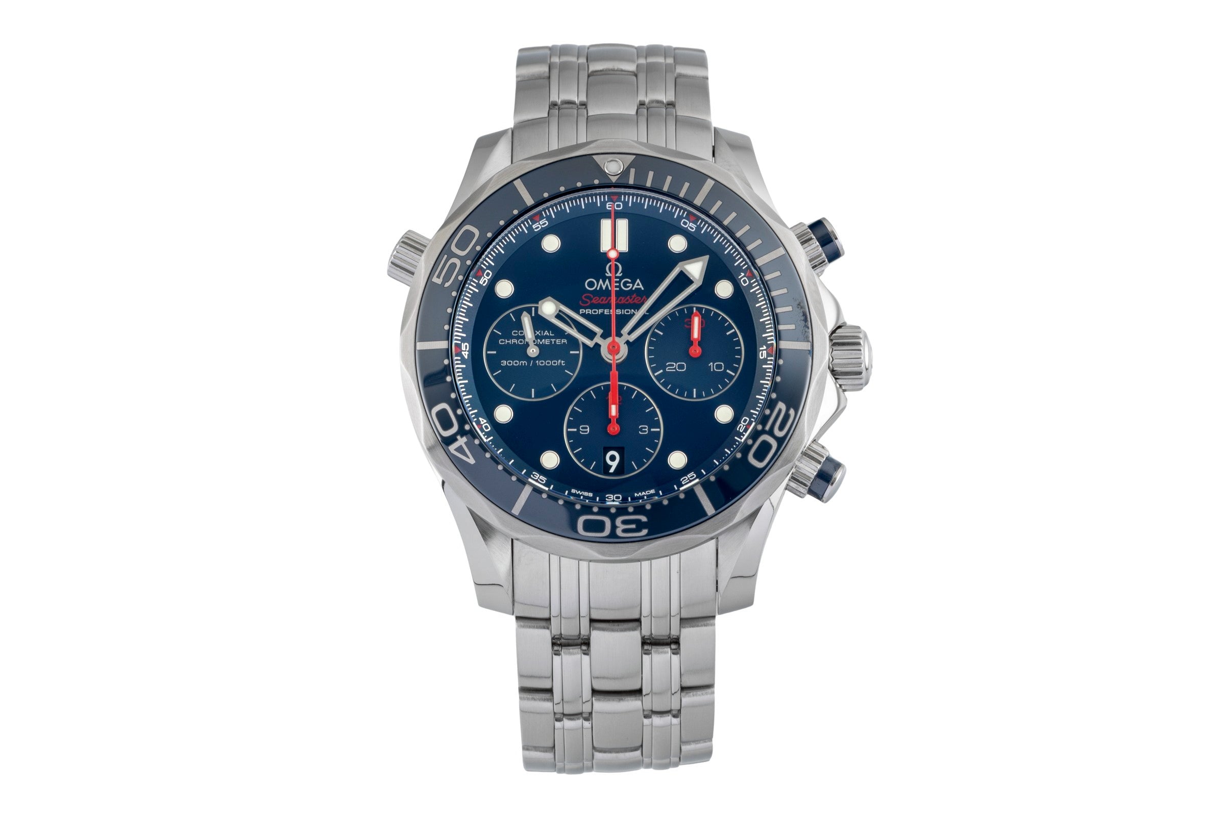 Omega Seamaster Diver 300M Chronograph 44MM Ref. 212.30.44.50.03.001 B&P [2601280]