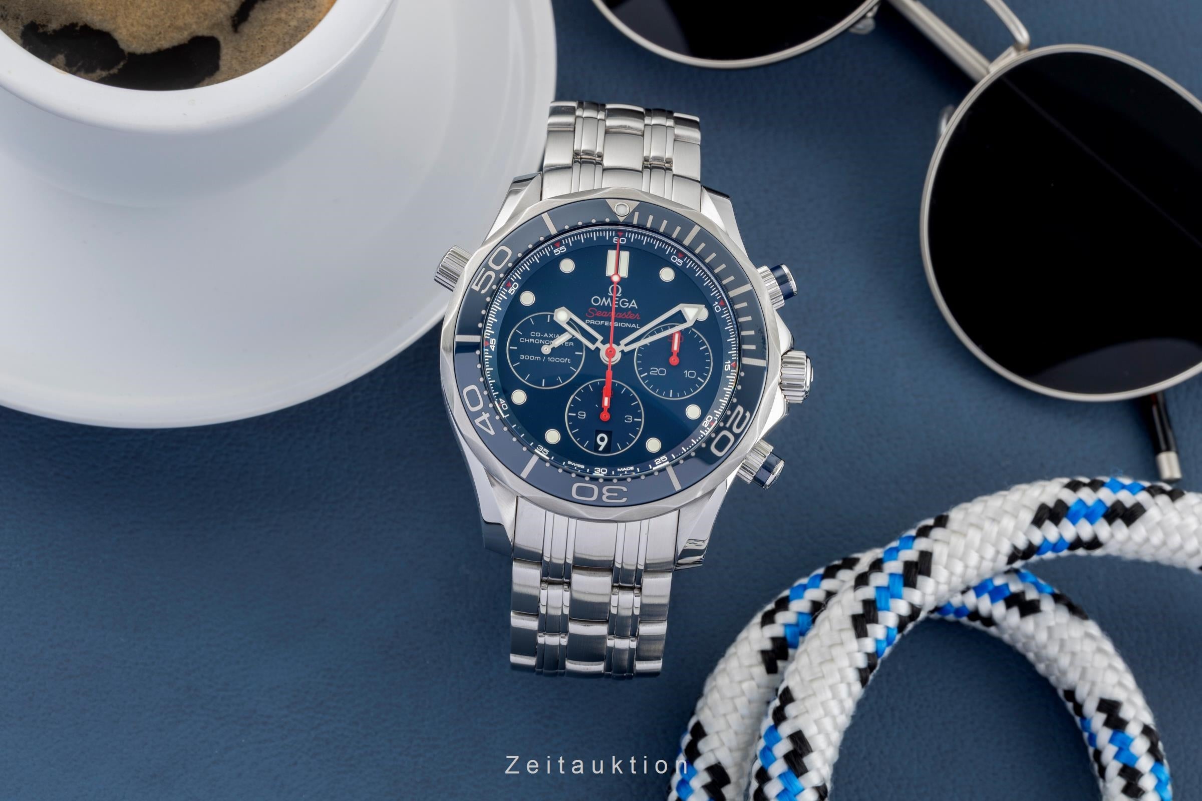Omega Seamaster chronographe acier automatique montre pour hommes 212.30.44.50.03.001 LP: 9300EUR  [2601280]