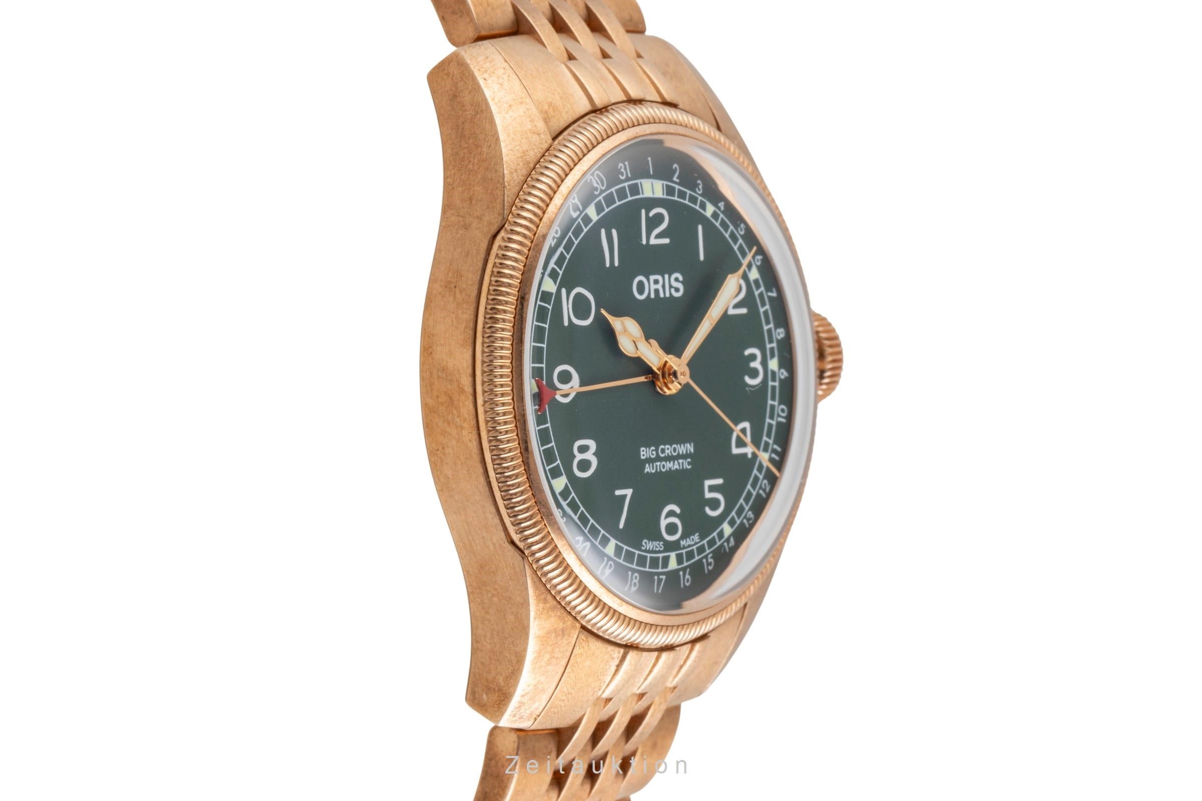 Oris Big Crown bronce automático reloj para caballeros 01 754 7741 3167-07 8 20 01 LP: 2800EUR  [2601282]