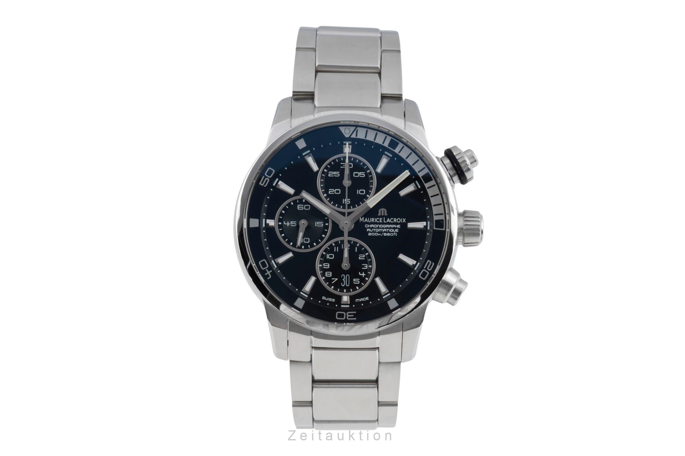 Maurice Lacroix Pontos chronograph steel automatic Kal. ML112 Ref