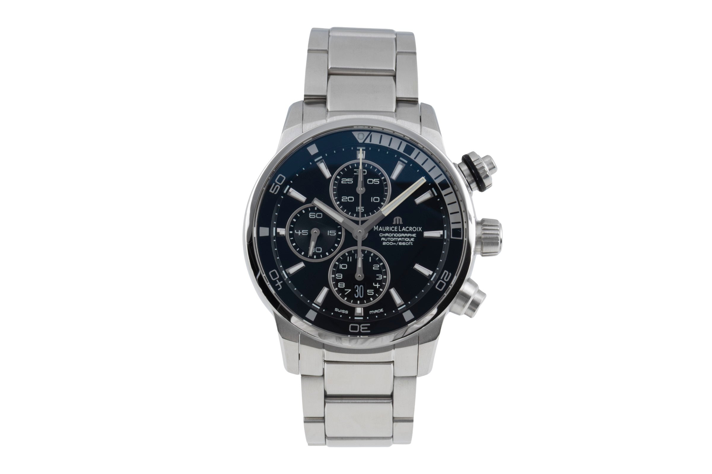 Maurice Lacroix Pontos chronograph steel automatic Kal. ML112 Ref