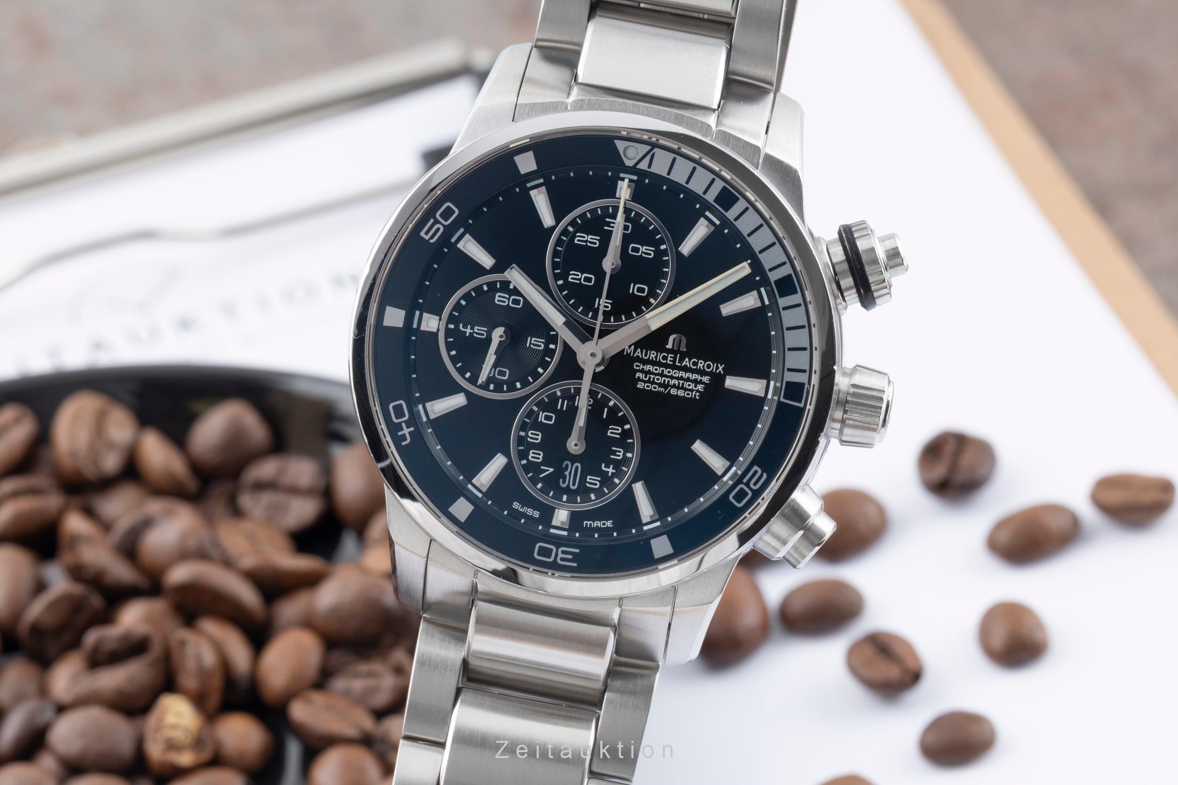 Maurice Lacroix Pontos chronograph steel automatic Kal. ML112 Ref