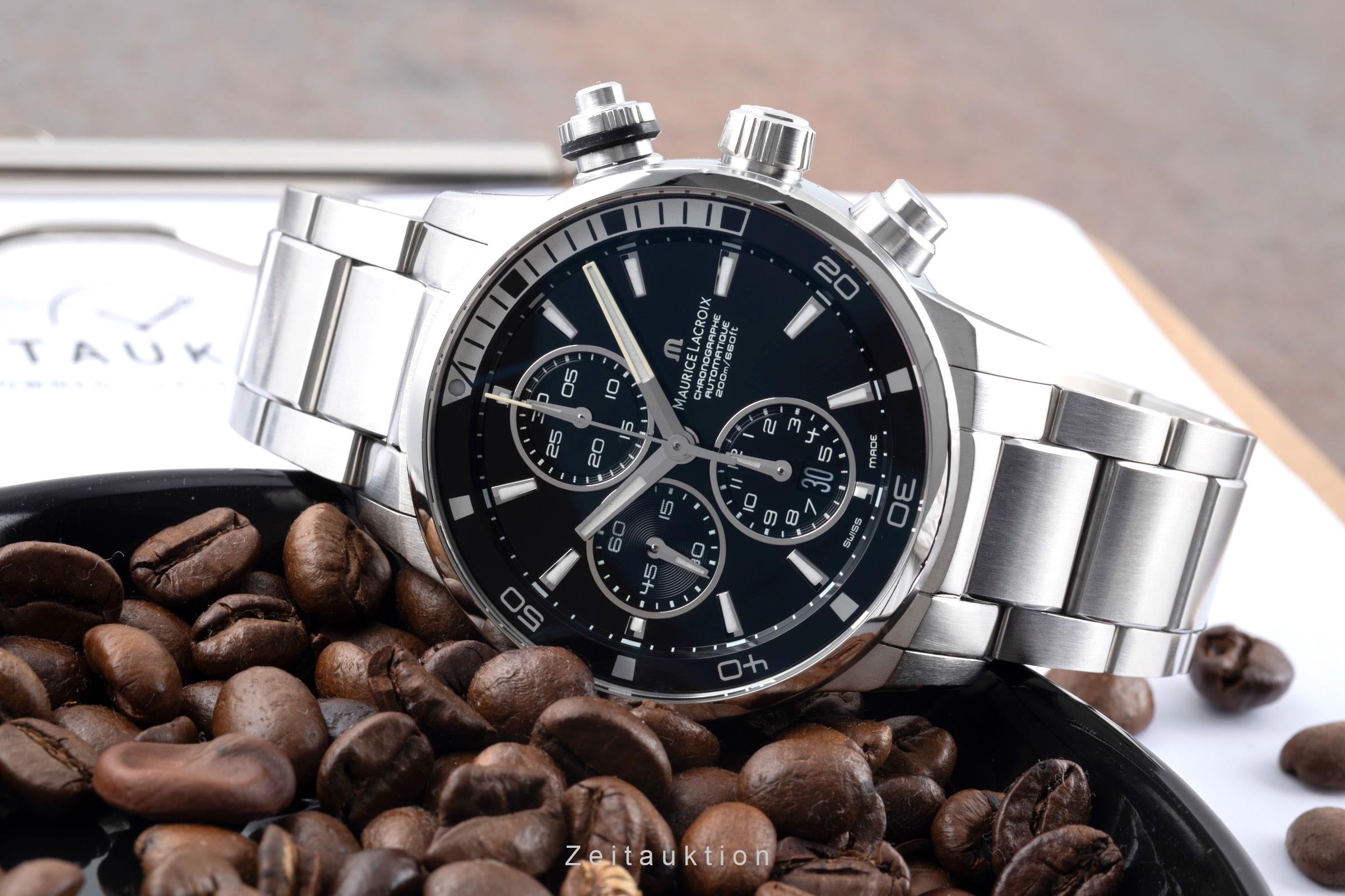Maurice Lacroix Pontos chronograph steel automatic Kal. ML112 Ref