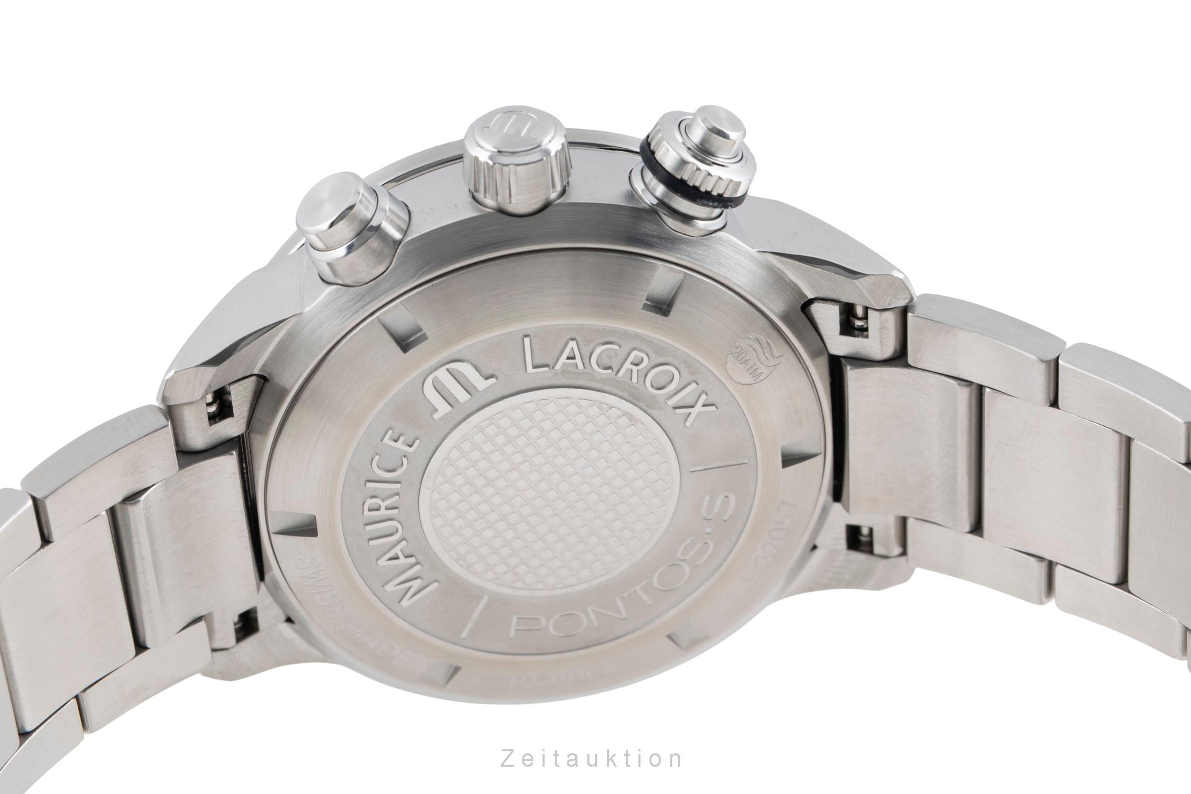 Maurice Lacroix Pontos chronographe acier automatique montre pour hommes PT 6008-SS002-330  [2601284]