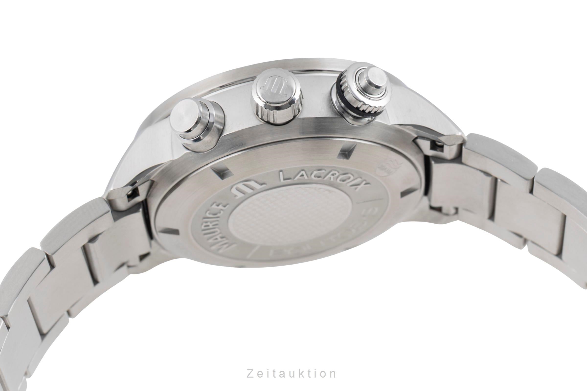 Maurice Lacroix Pontos chronographe acier automatique montre pour hommes PT 6008-SS002-330  [2601284]