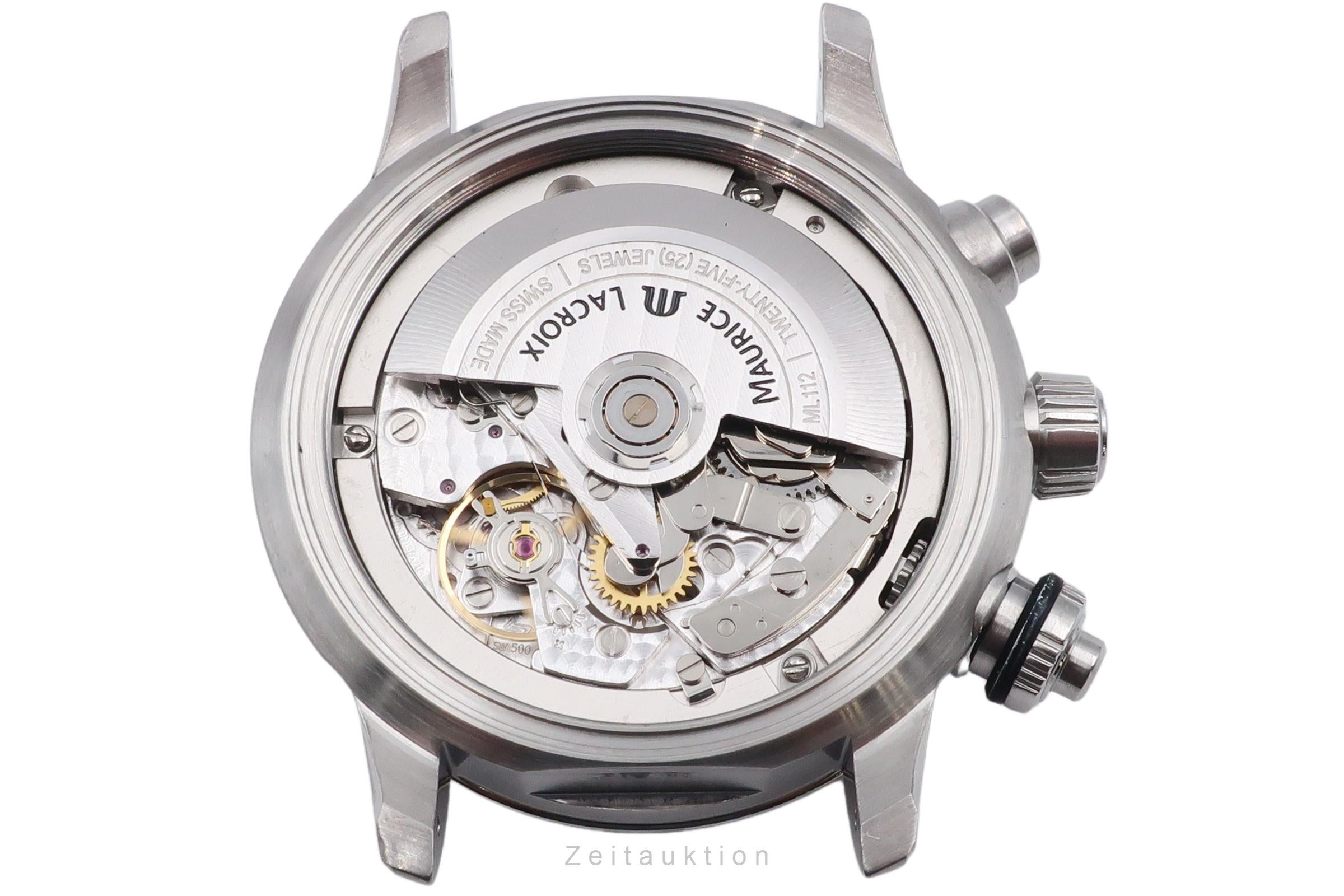 Maurice Lacroix Pontos chronographe acier automatique montre pour hommes PT 6008-SS002-330  [2601284]