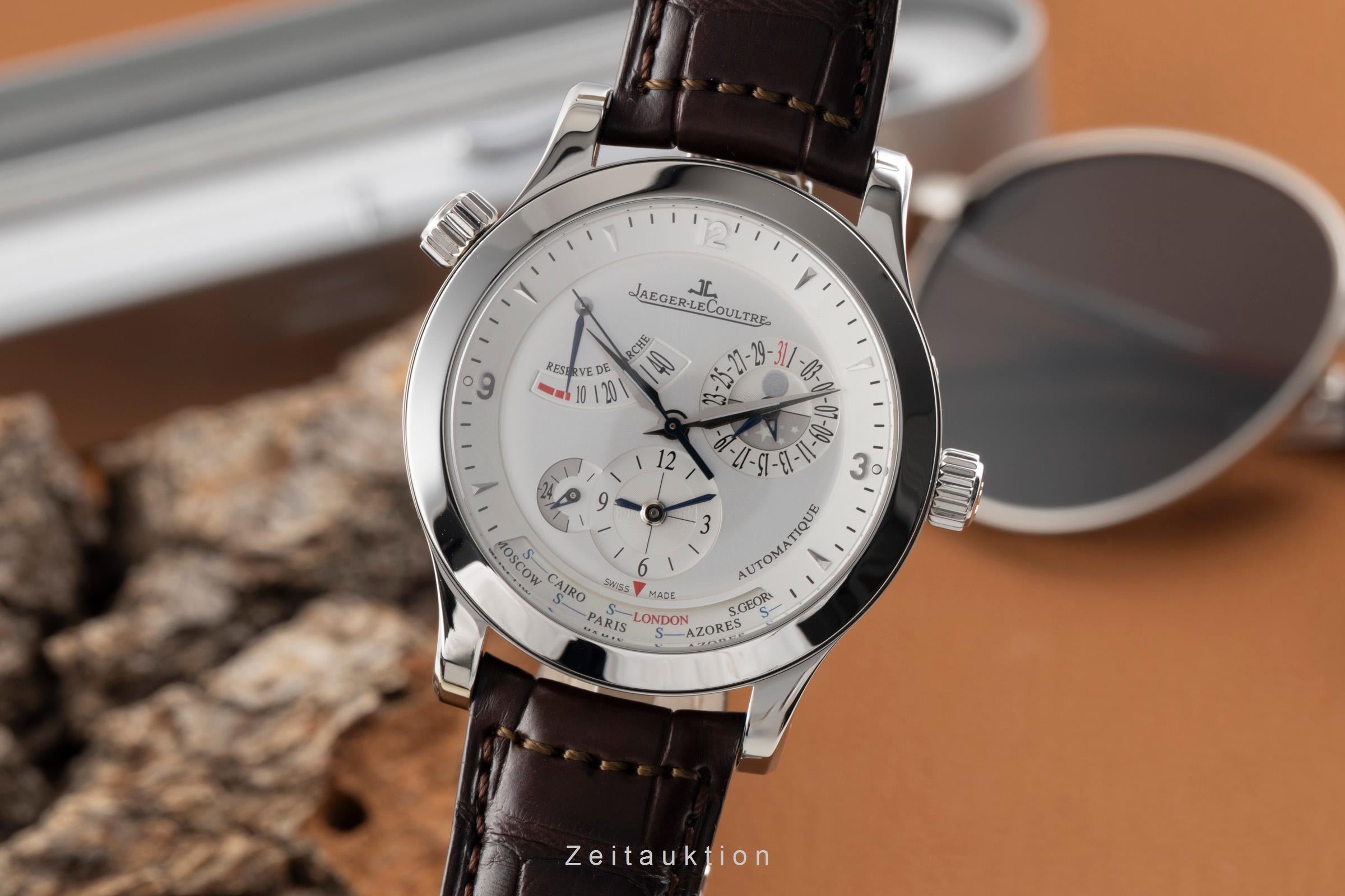 Jaeger LeCoultre Master Geographic Stahl Automatik Ref. Q1508420 147.8.57.S  [2601288]