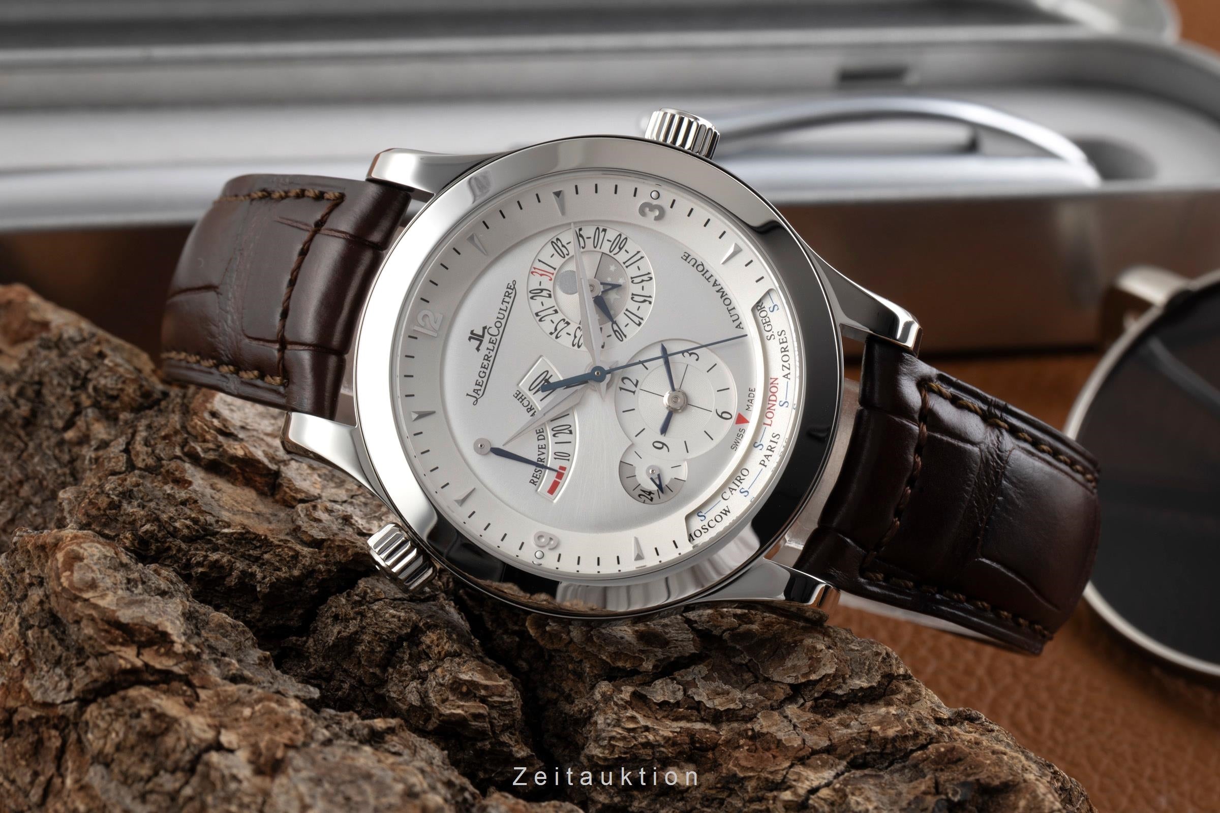 Jaeger LeCoultre Master Geographic Stahl Automatik Ref. Q1508420 147.8.57.S  [2601288]