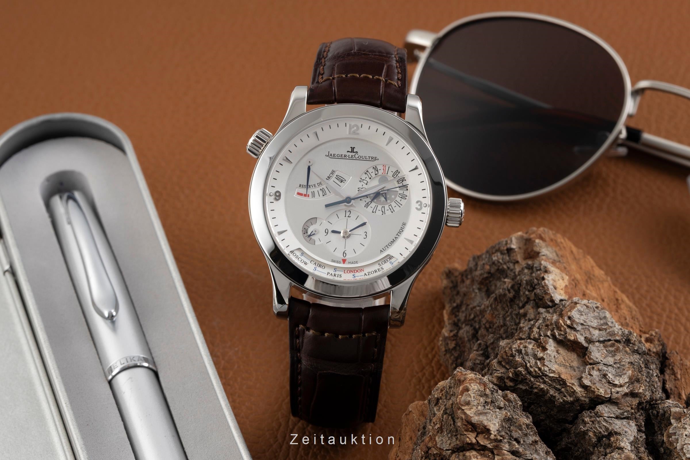 Jaeger LeCoultre Master Geographic Stahl Automatik Ref. Q1508420 147.8.57.S  [2601288]