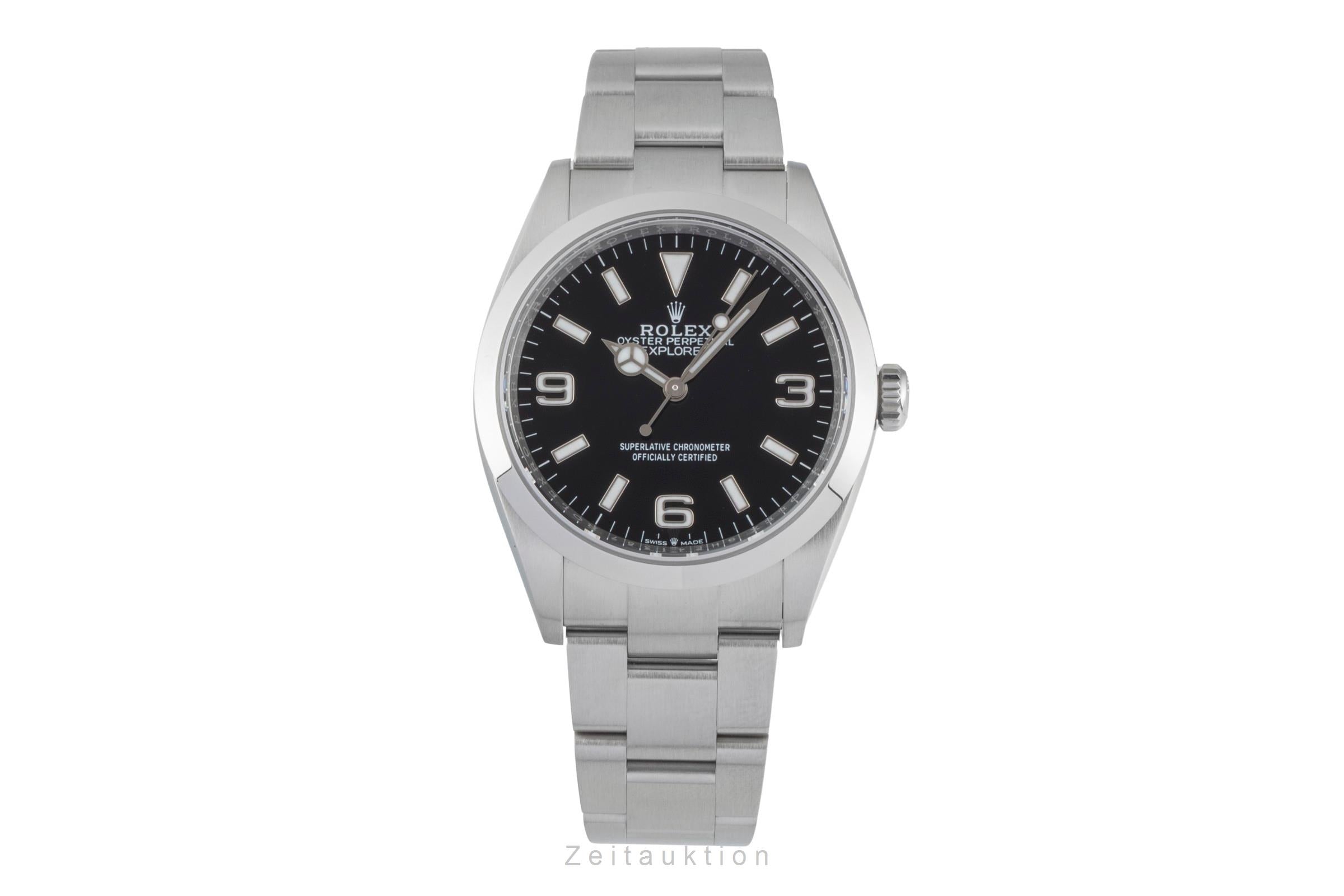 Rolex Explorer steel automatic men's watch 124270  [2601290]