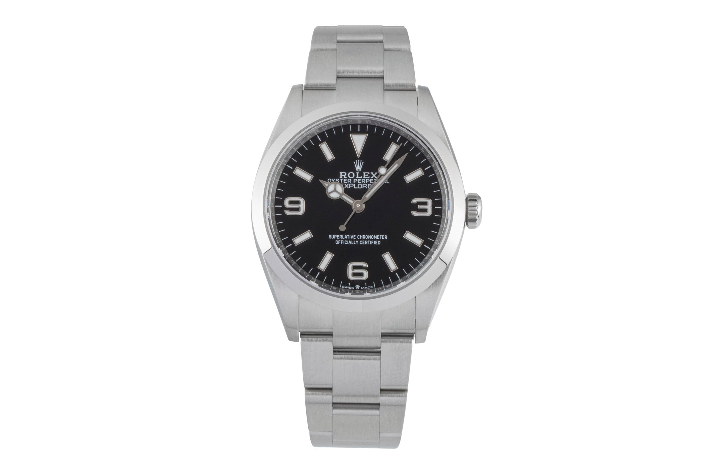 Rolex Explorer steel automatic men's watch 124270  [2601290]