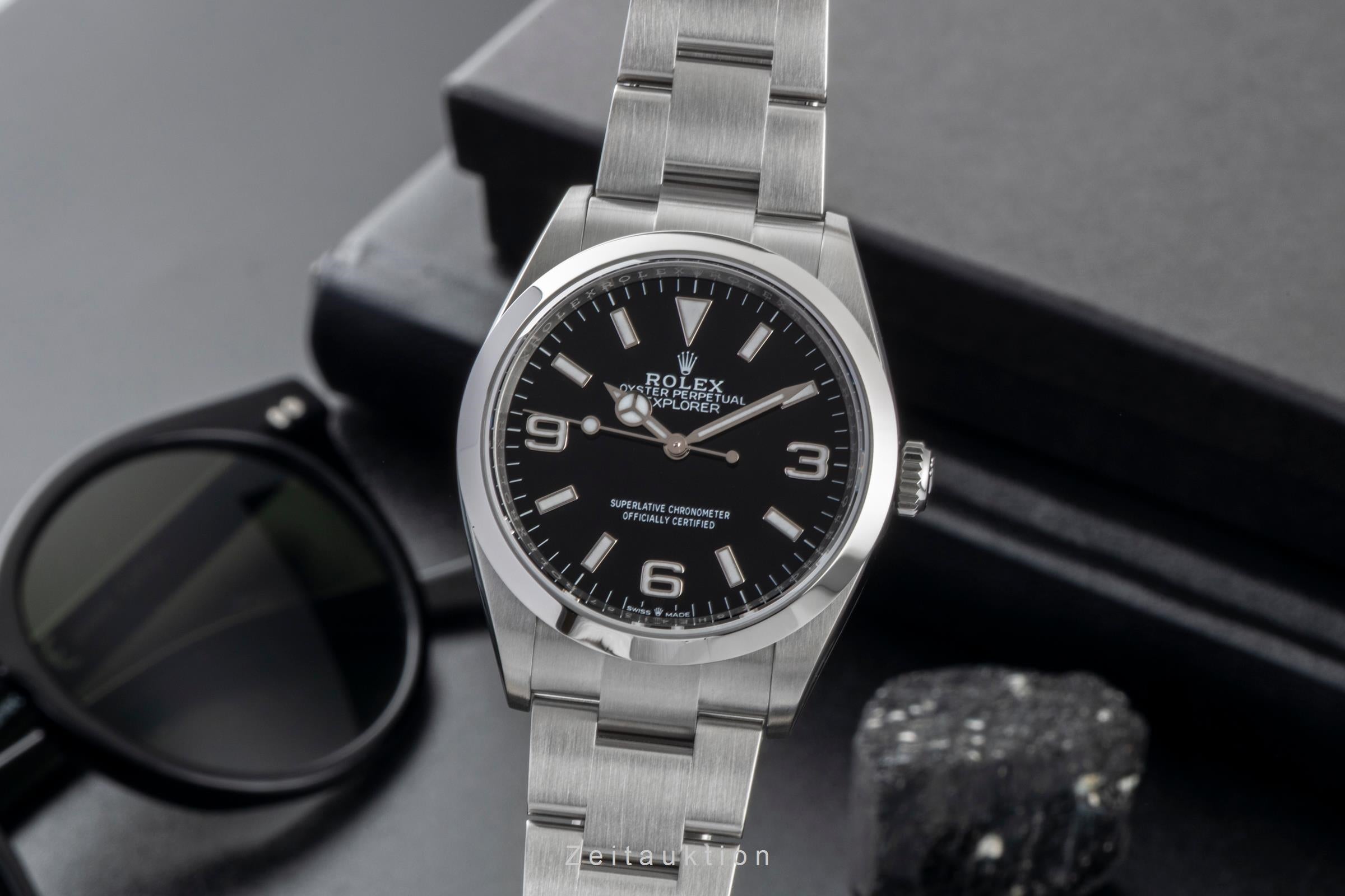 Rolex Explorer steel automatic men's watch 124270  [2601290]