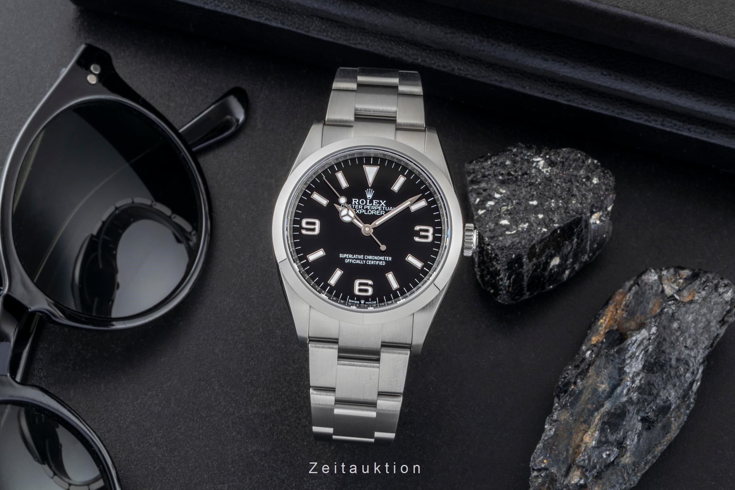 Rolex Explorer steel automatic men's watch 124270  [2601290]