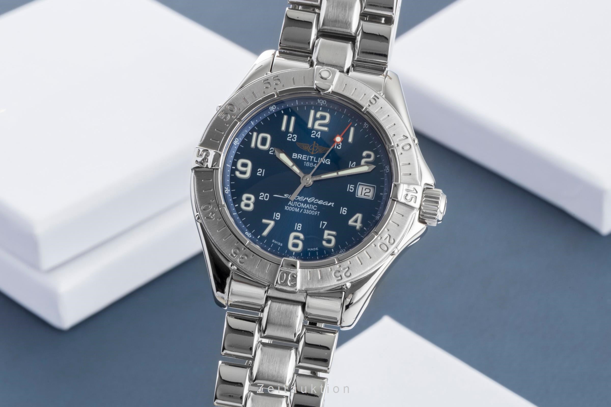 Breitling Superocean Automatik Datum Edelstahl Herrenuhr Ref. A17340  [2601294]