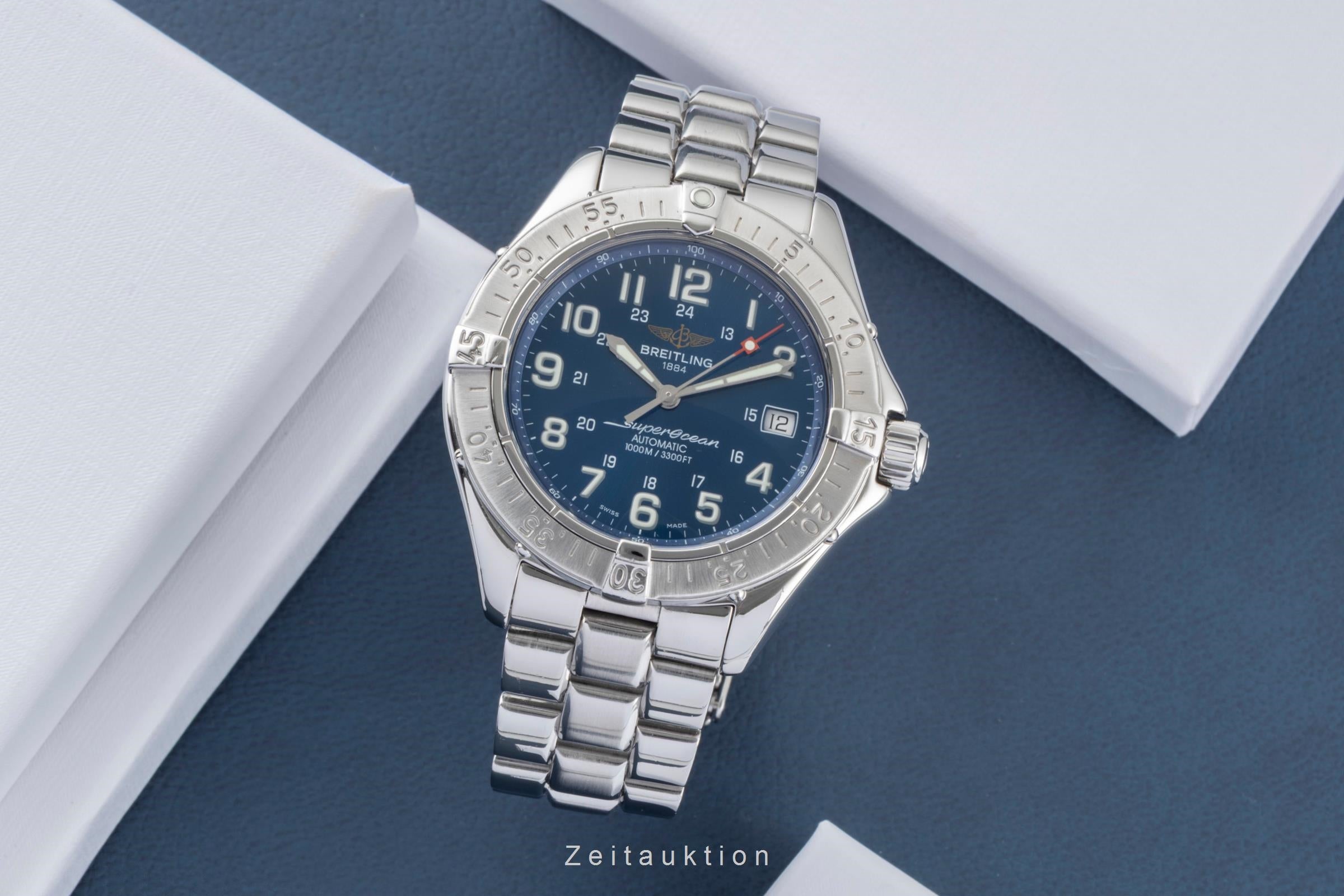 Breitling Superocean acciaio automatismo orologio da uomo A17340  [2601294]
