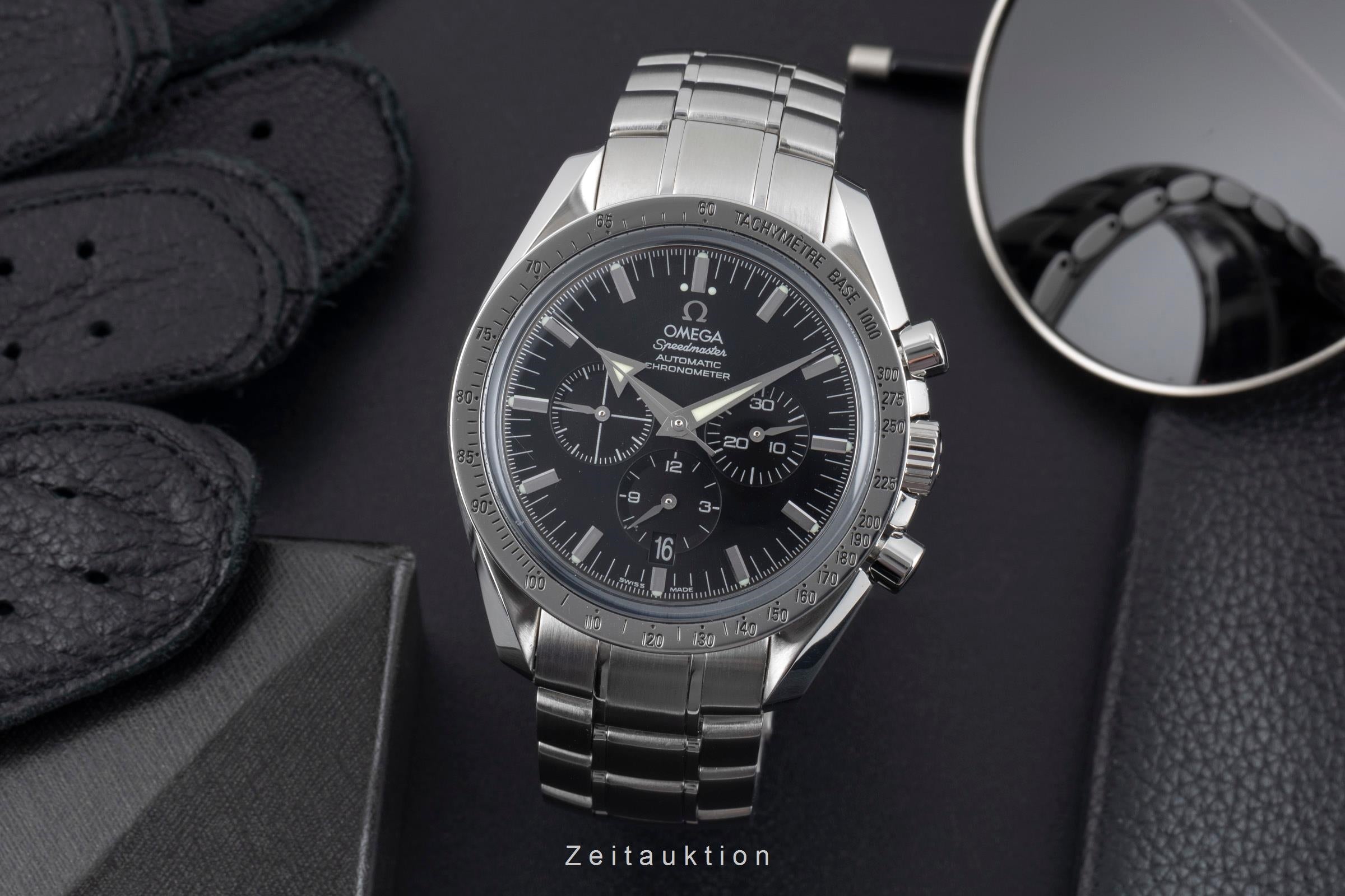 Omega Speedmaster Broad Arrow Chronograph Automatik Herrenuhr 3551.50.00 Box  [2601298]