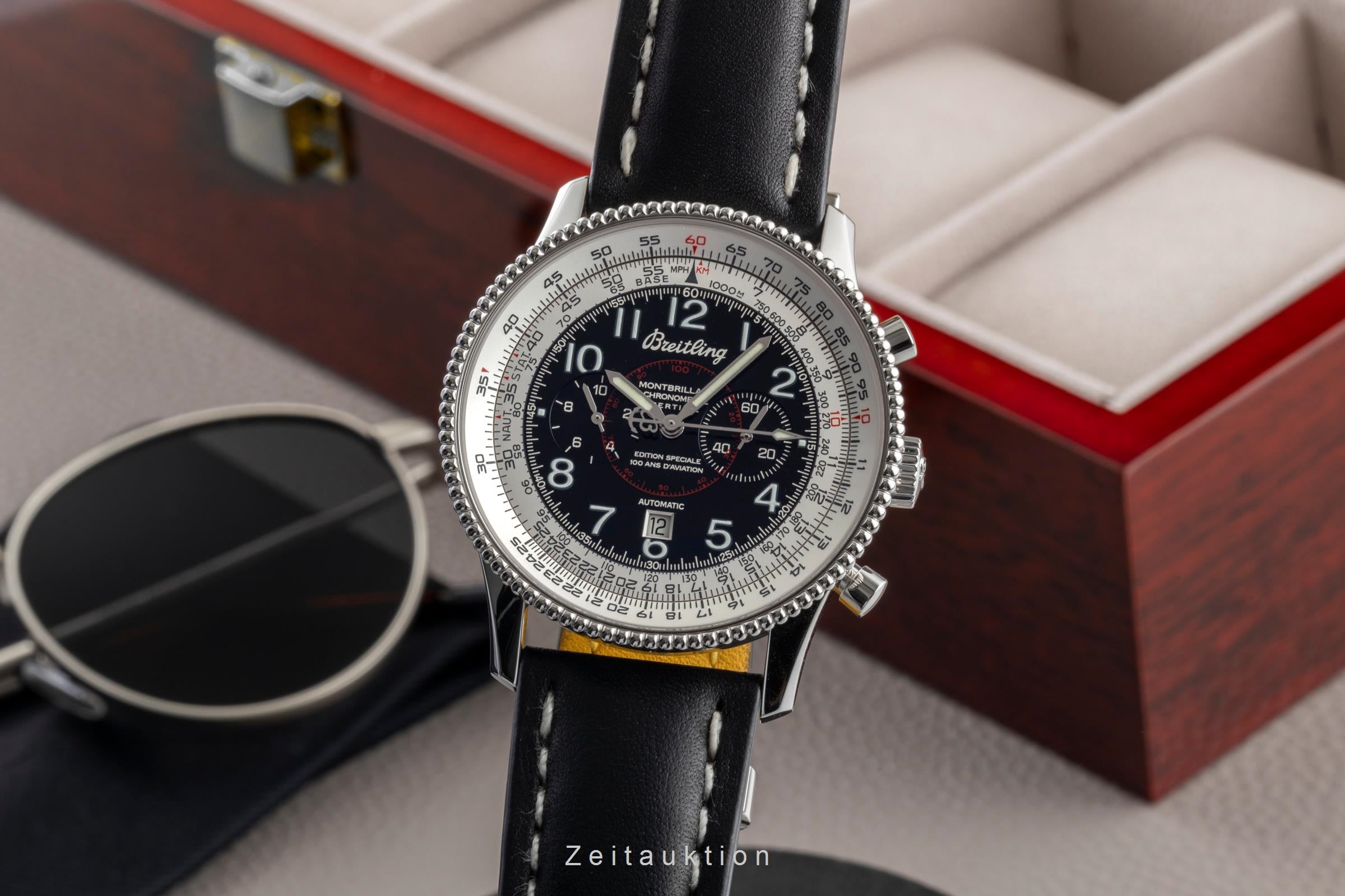 Breitling Montbrillant Chronograph Stahl Automatik A3533012/B684 B&P 2013 [2601299]