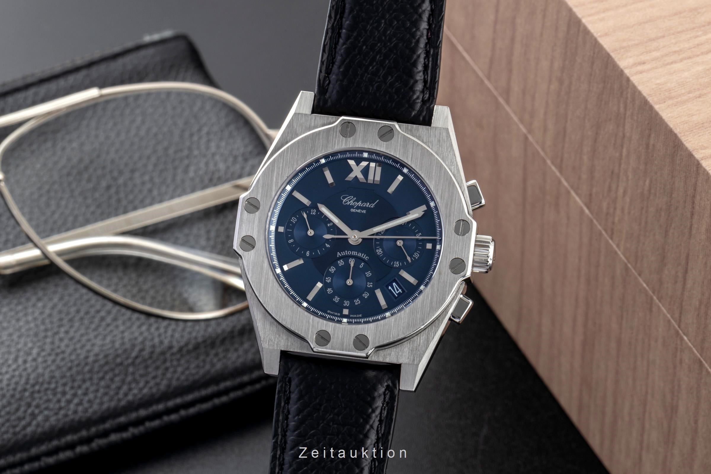 Chopard St. Moritz chronograph steel automatic men's watch 268352-3001  [2601303]