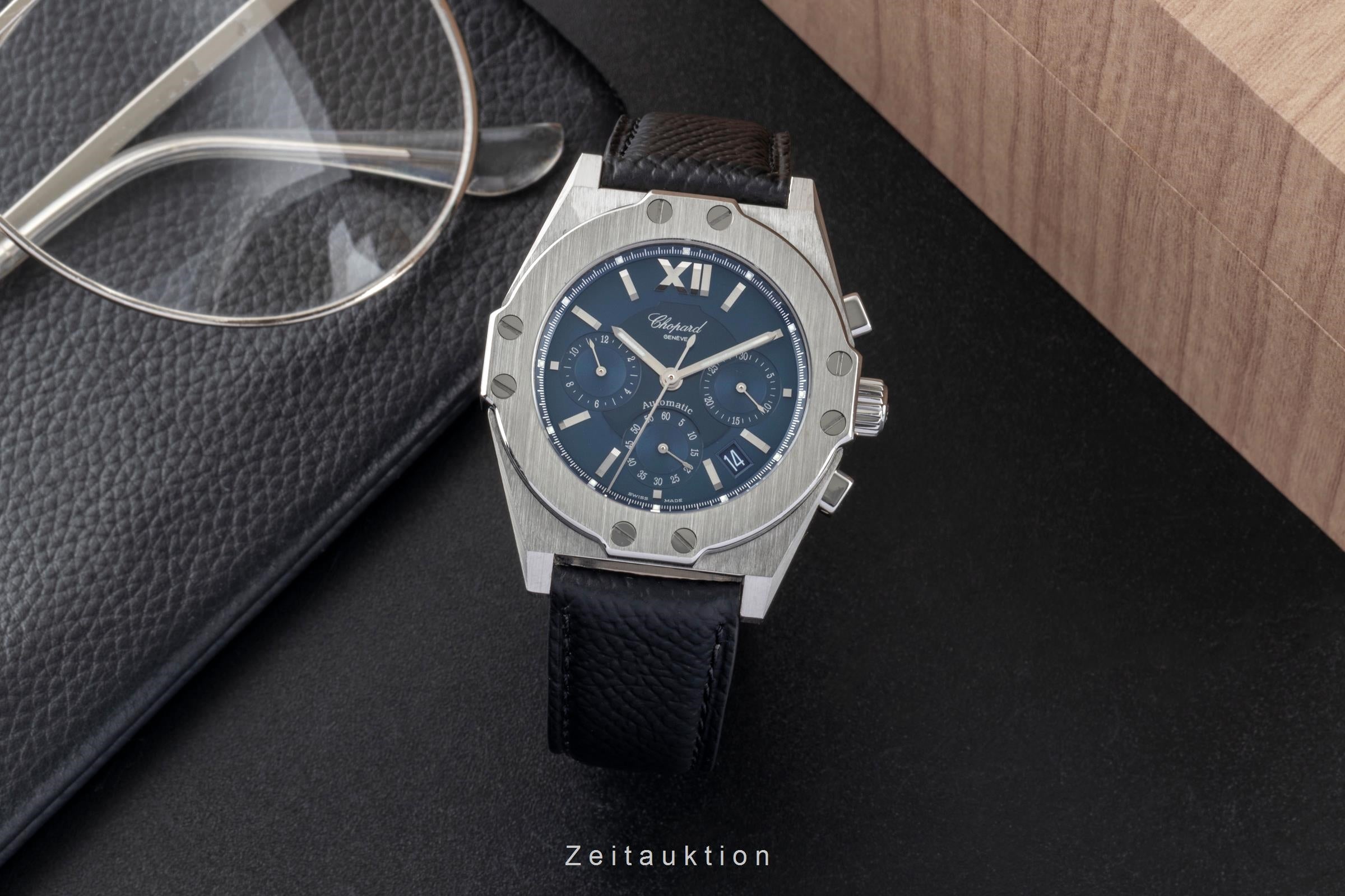 Chopard St. Moritz chronograph steel automatic men's watch 268352-3001  [2601303]