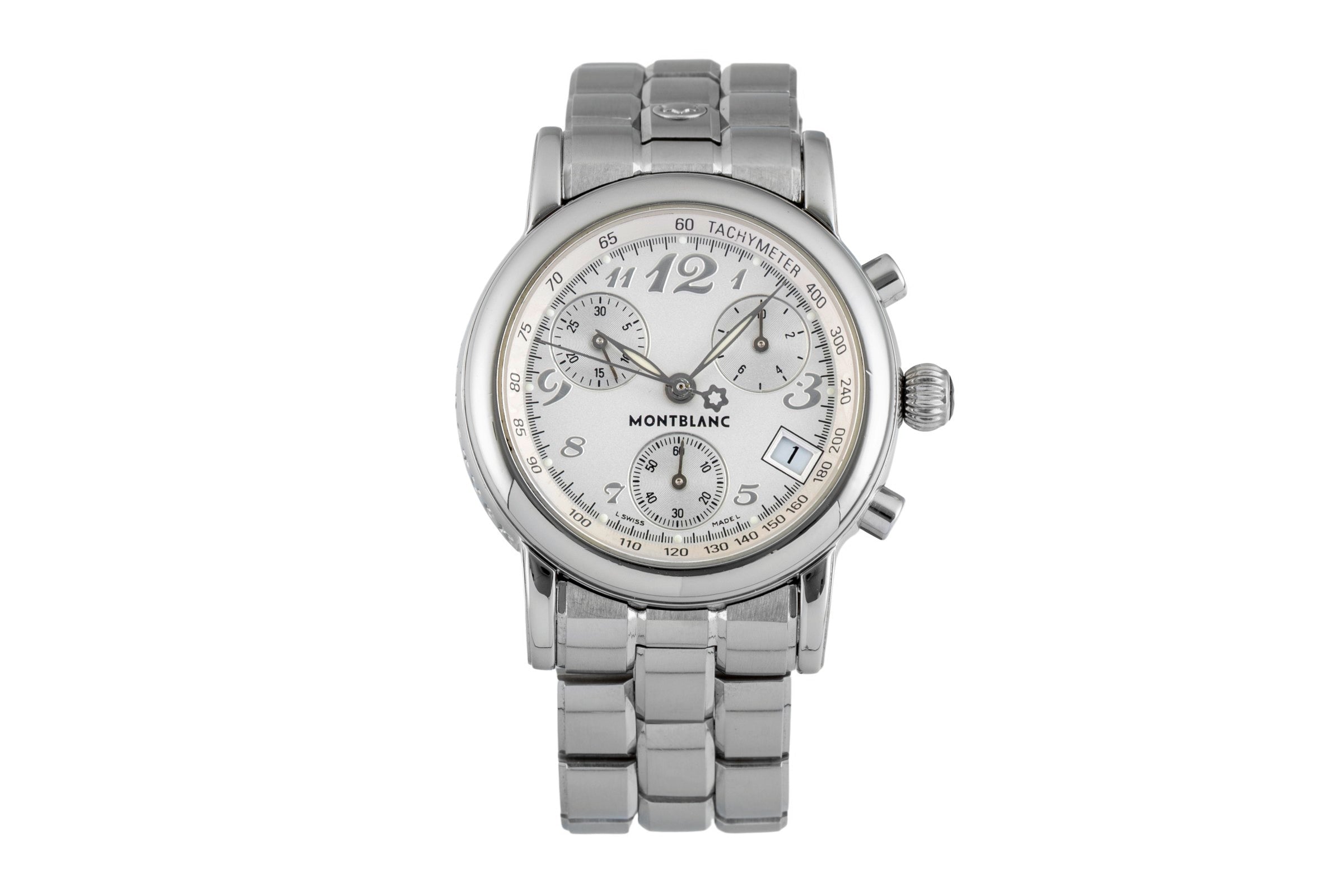 Montblanc Meisterstück chronograph steel quartz Kal. MB 4810.106