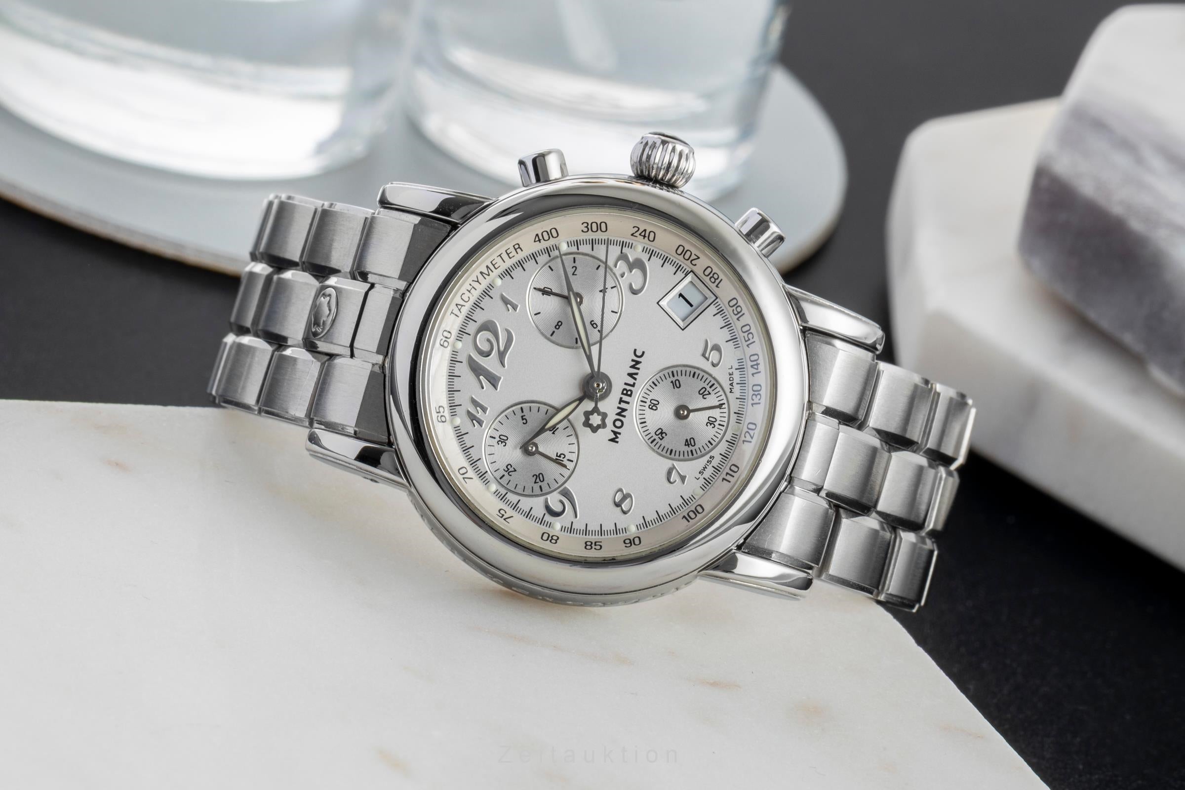 Montblanc Meisterstück chronograph steel quartz unisex 7039  [2601309]
