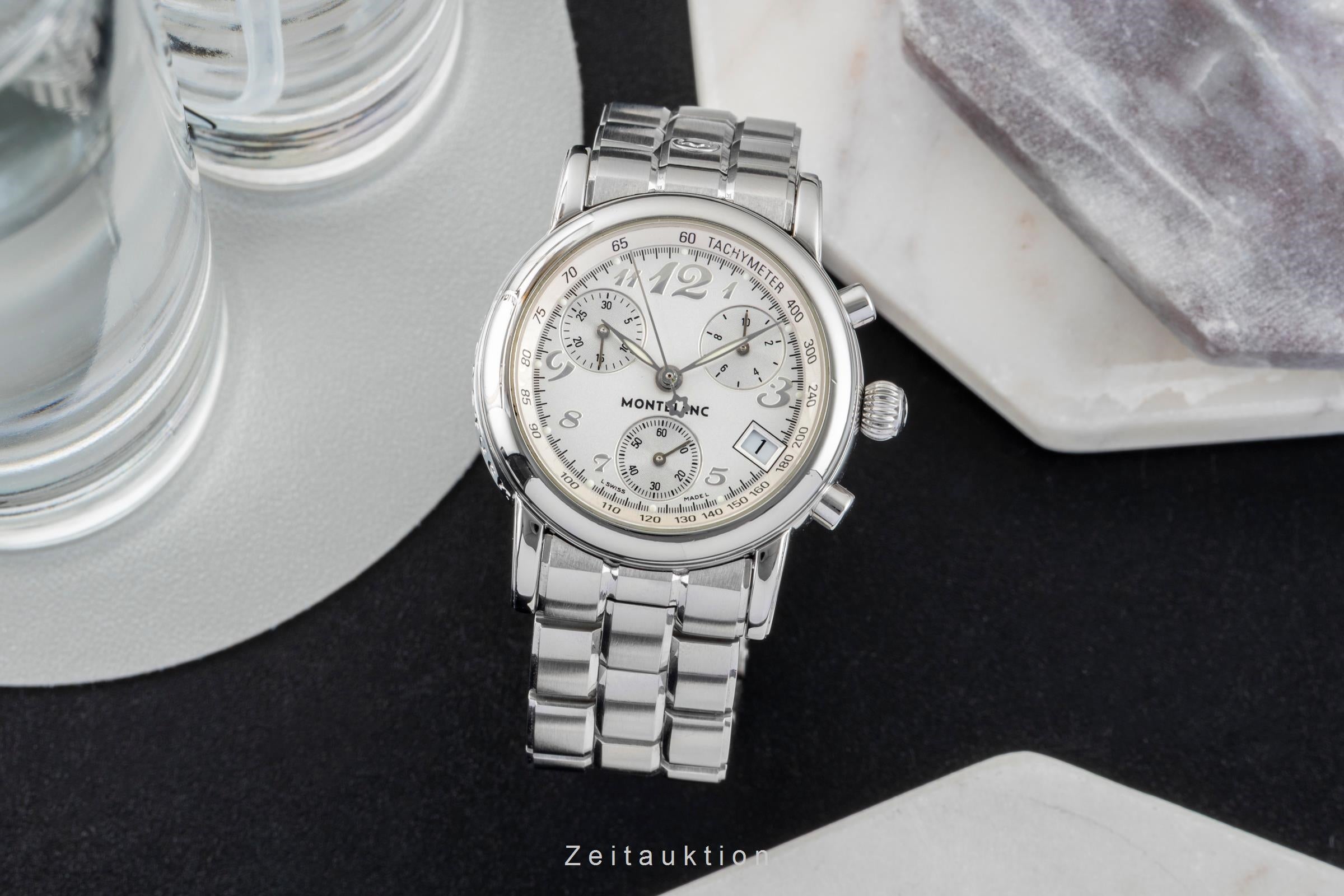 Montblanc Meisterstück chronograph steel quartz unisex 7039  [2601309]