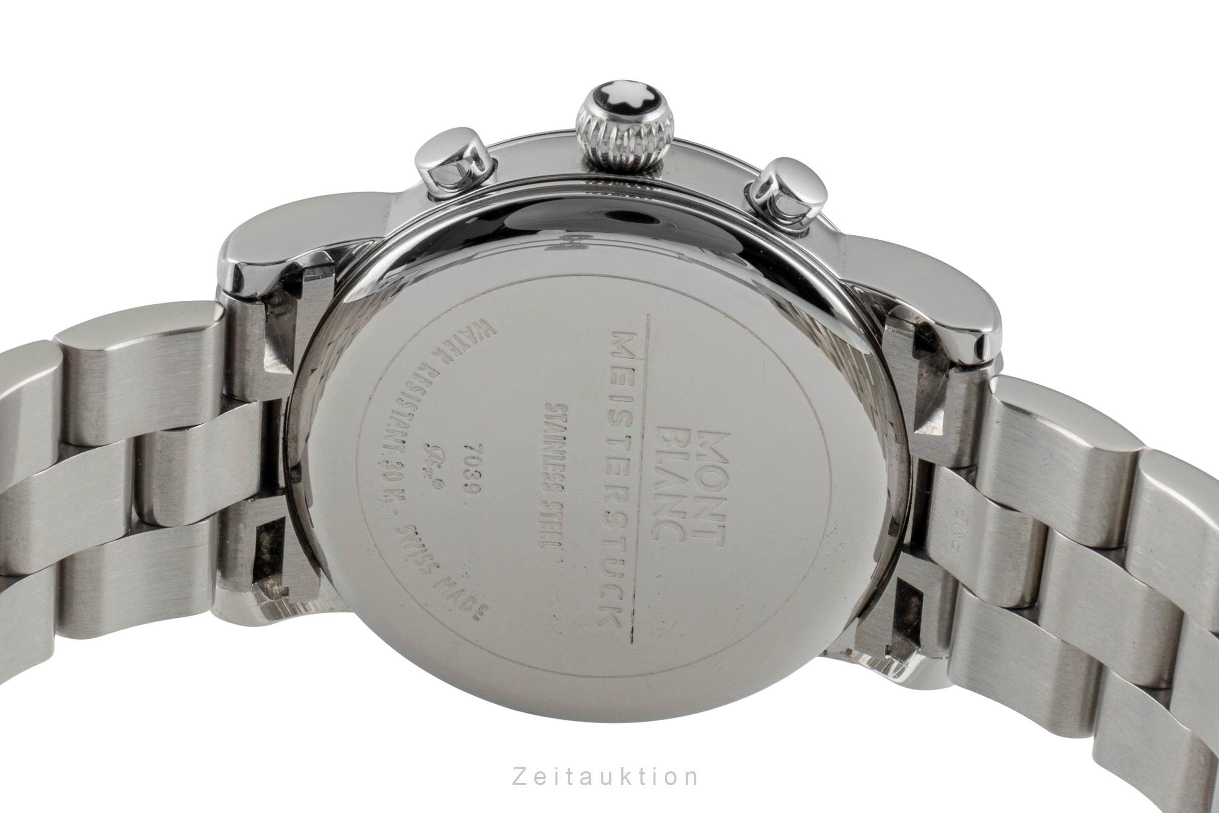 Montblanc Meisterstück chronograph steel quartz unisex 7039  [2601309]