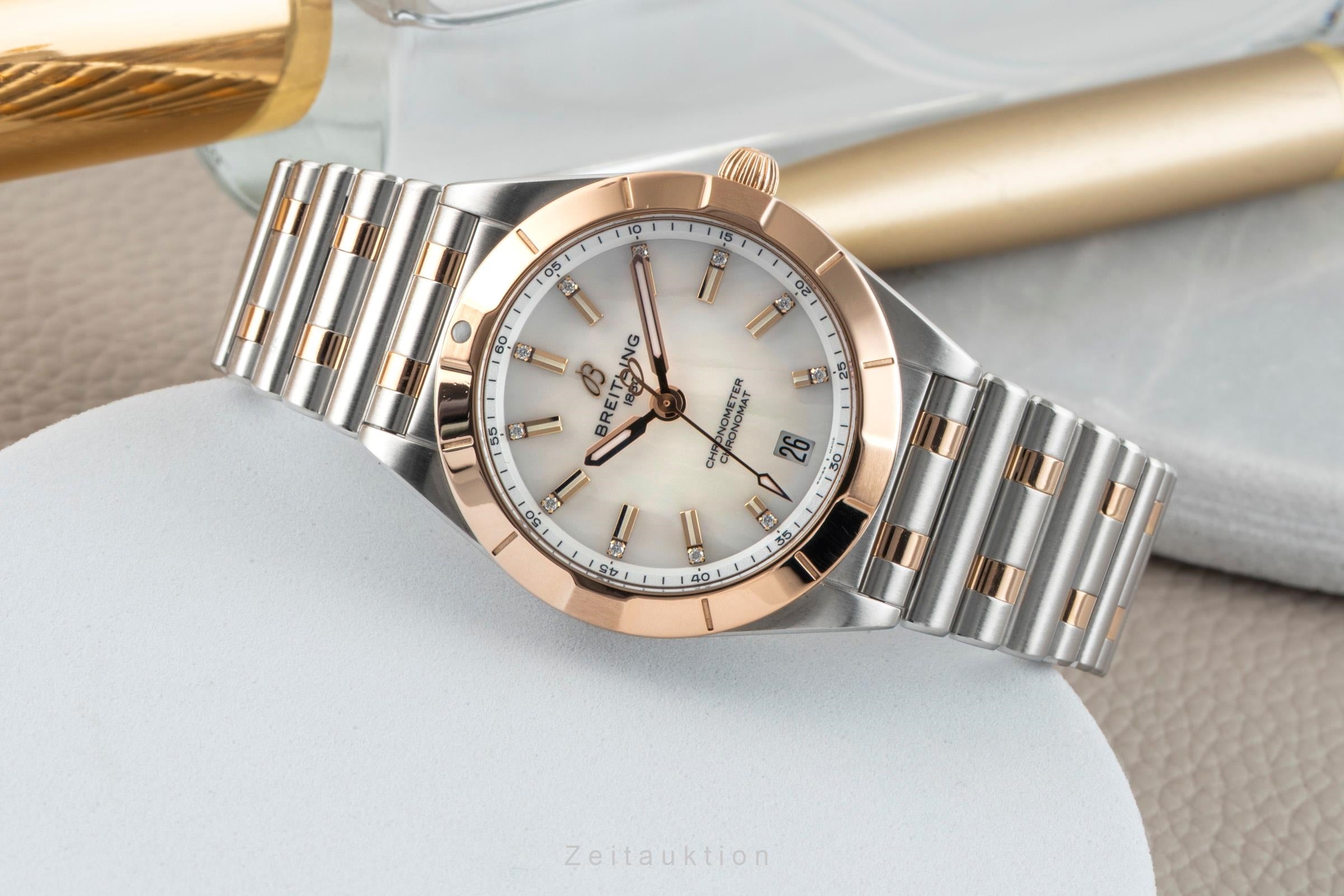 Breitling Chronomat acero / oro cuarzo reloj para damas  U77310101A2U1 LP: 8800EUR  [2601314]