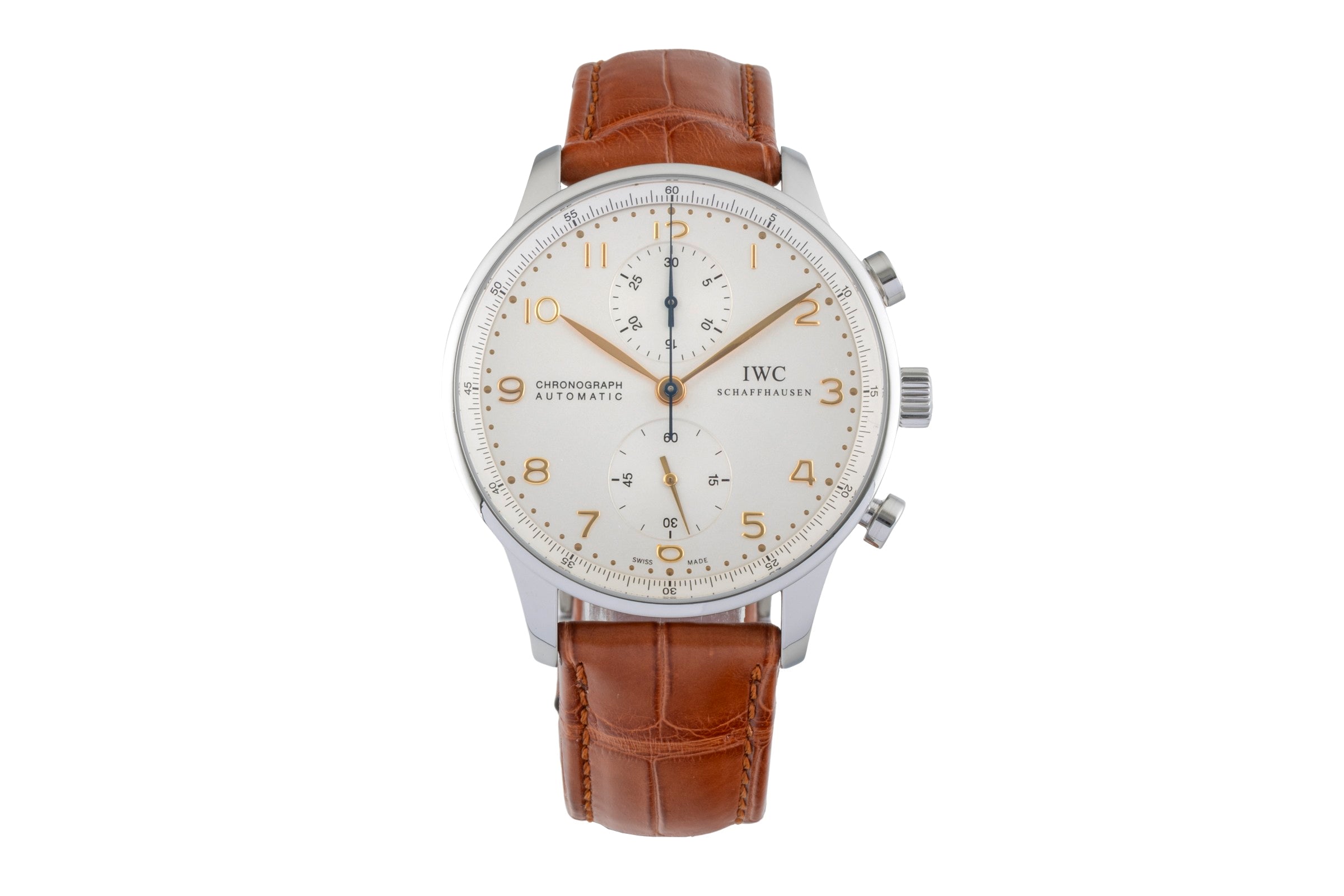 IWC Portugieser Chronograph Stahl Automatik Herrenuhr Ref. IW371445 Papiere 2019 [2601317]