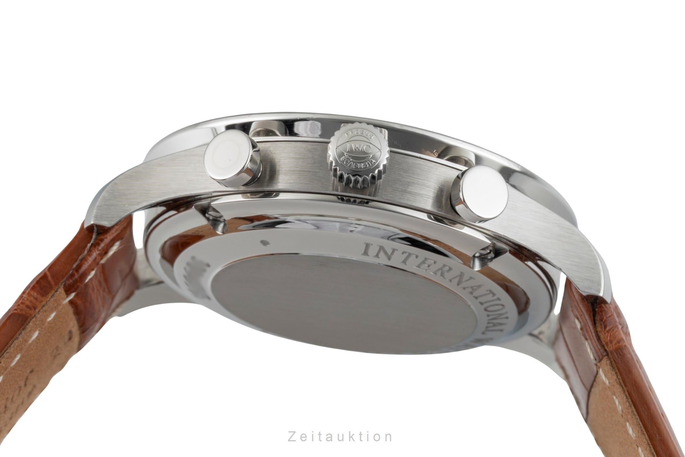 IWC Portugieser chronograph steel automatic men's watch IW371445 LP: 9100EUR  [2601317]