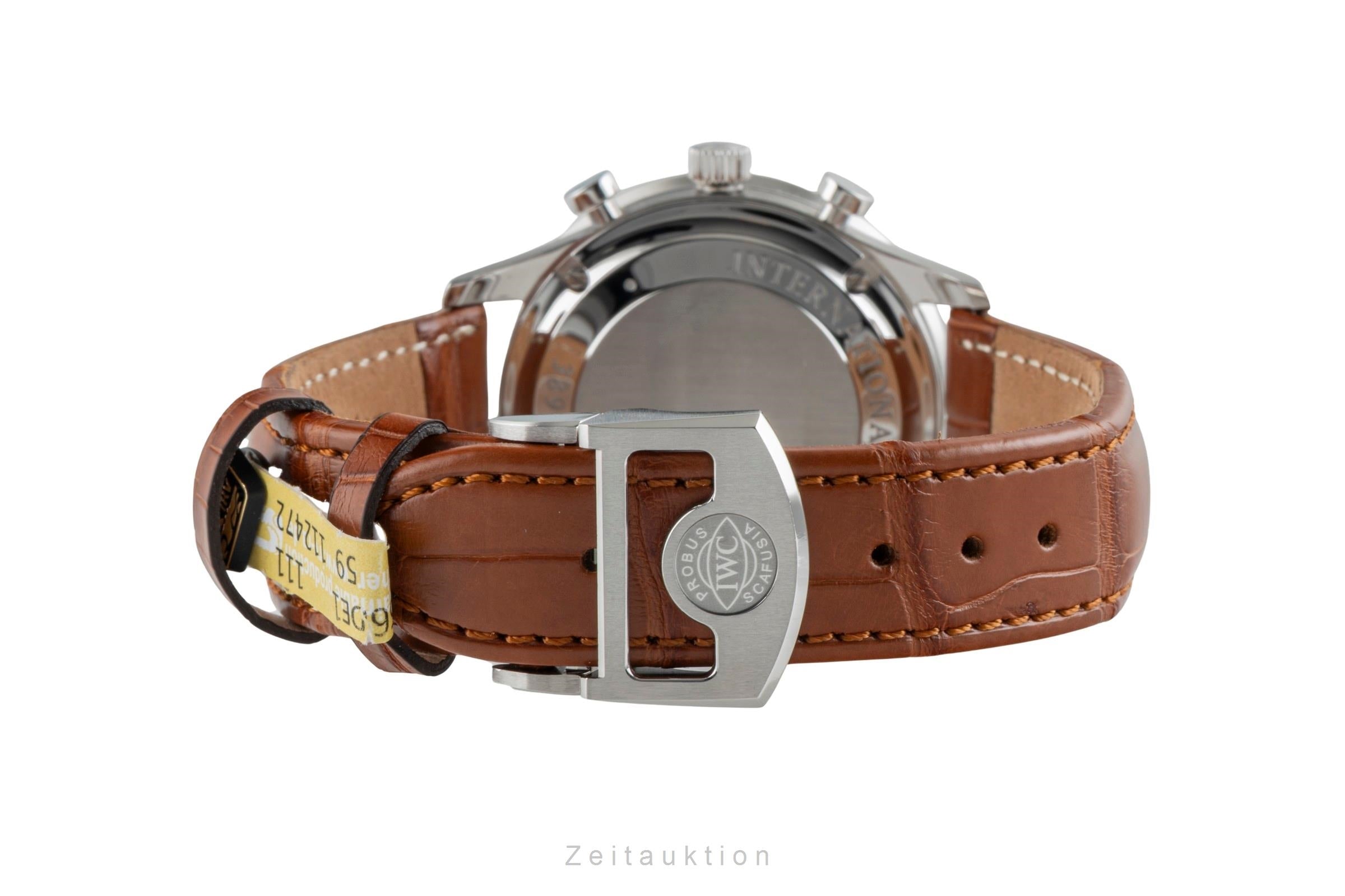 IWC Portugieser chronograph steel automatic men's watch IW371445 LP: 9100EUR  [2601317]