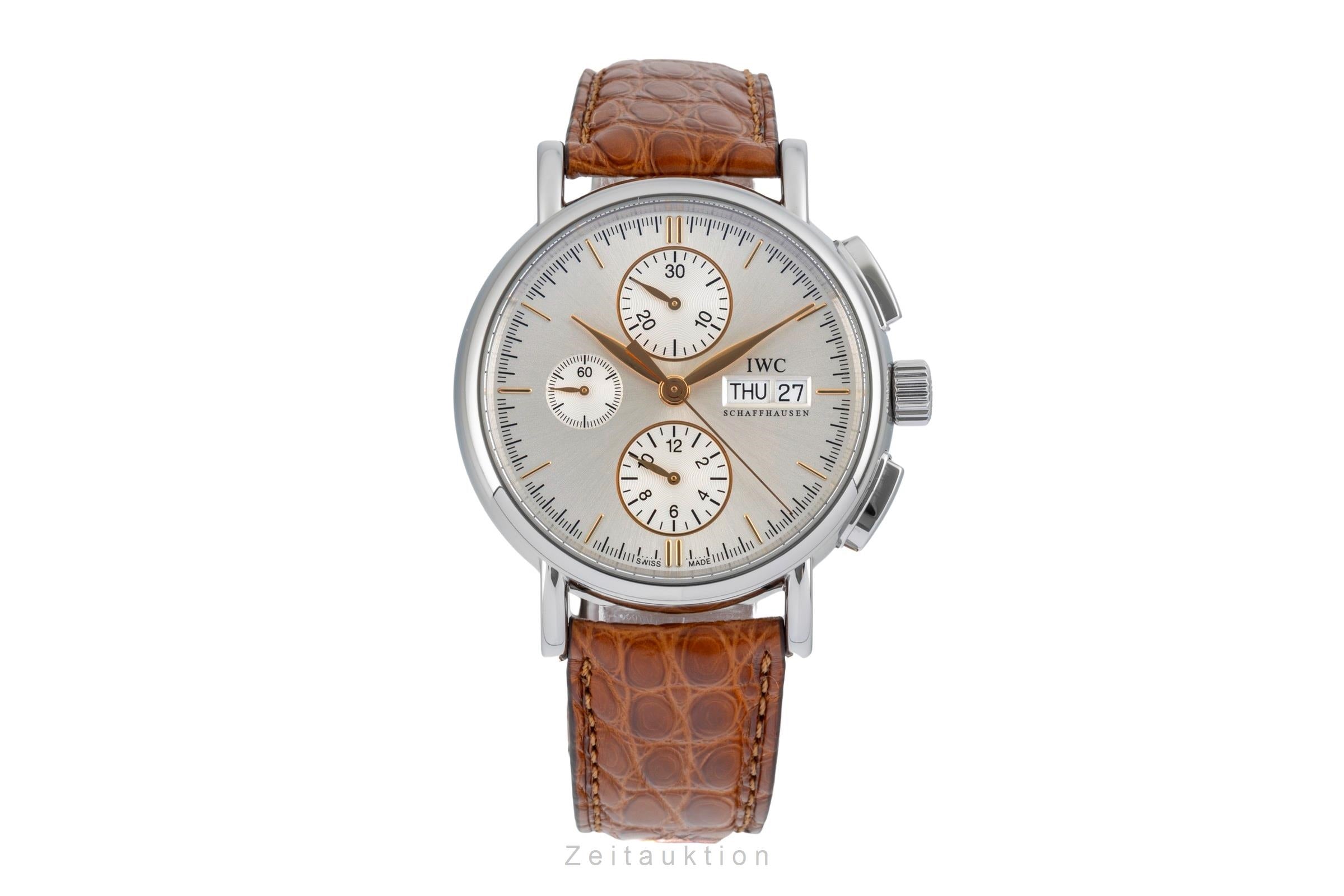 IWC Portofino chronographe acier automatique montre pour hommes IW378302  [2601322]