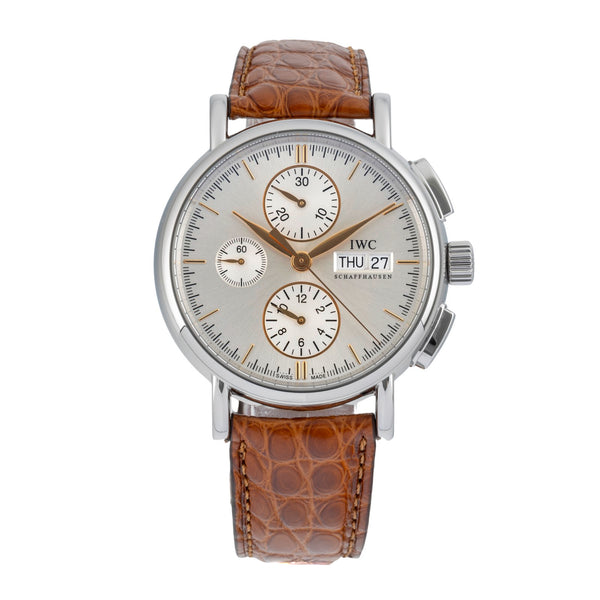 IWC Portofino chronographe acier automatique montre pour hommes IW378302  [2601322]