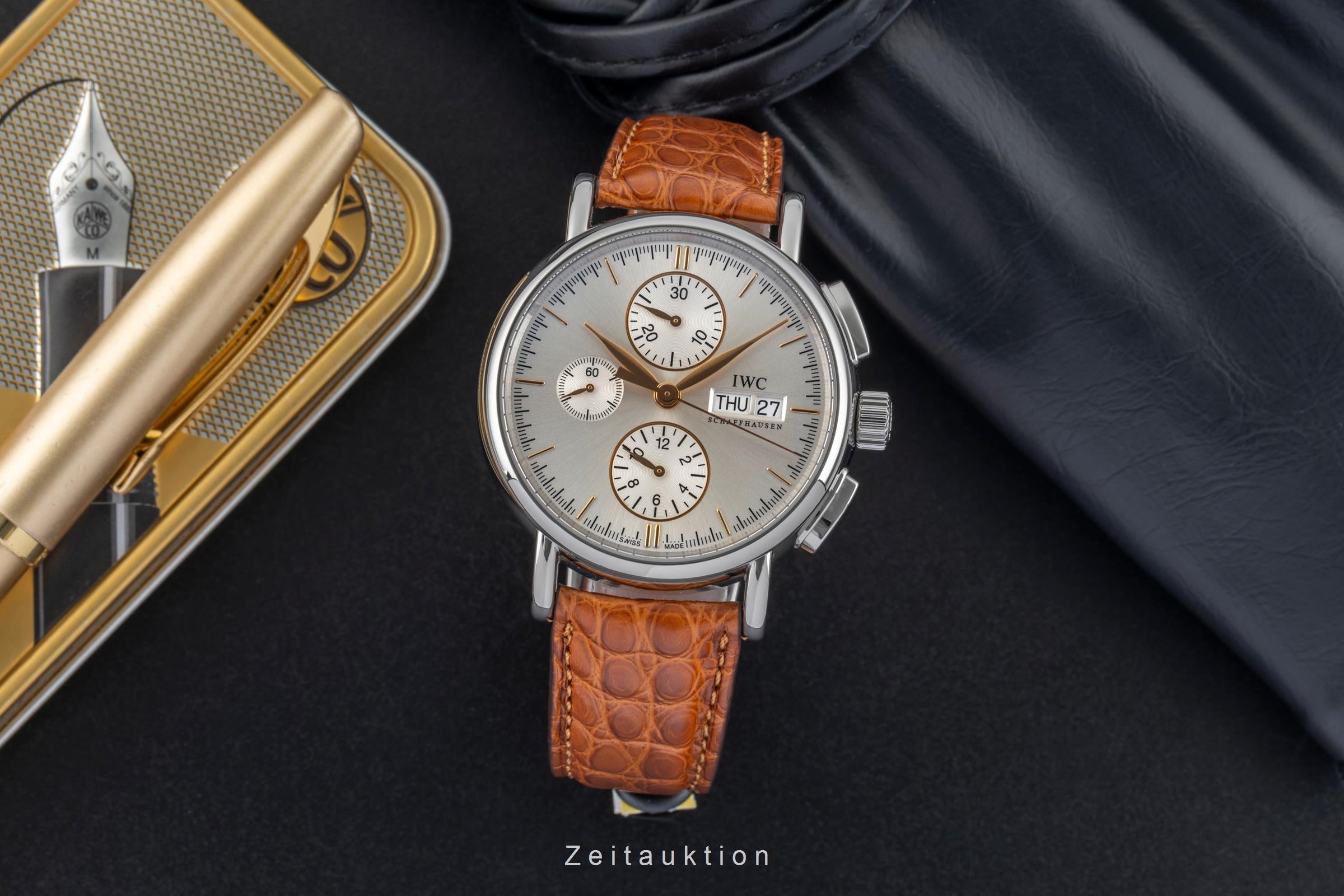 IWC Portofino chronographe acier automatique montre pour hommes IW378302  [2601322]