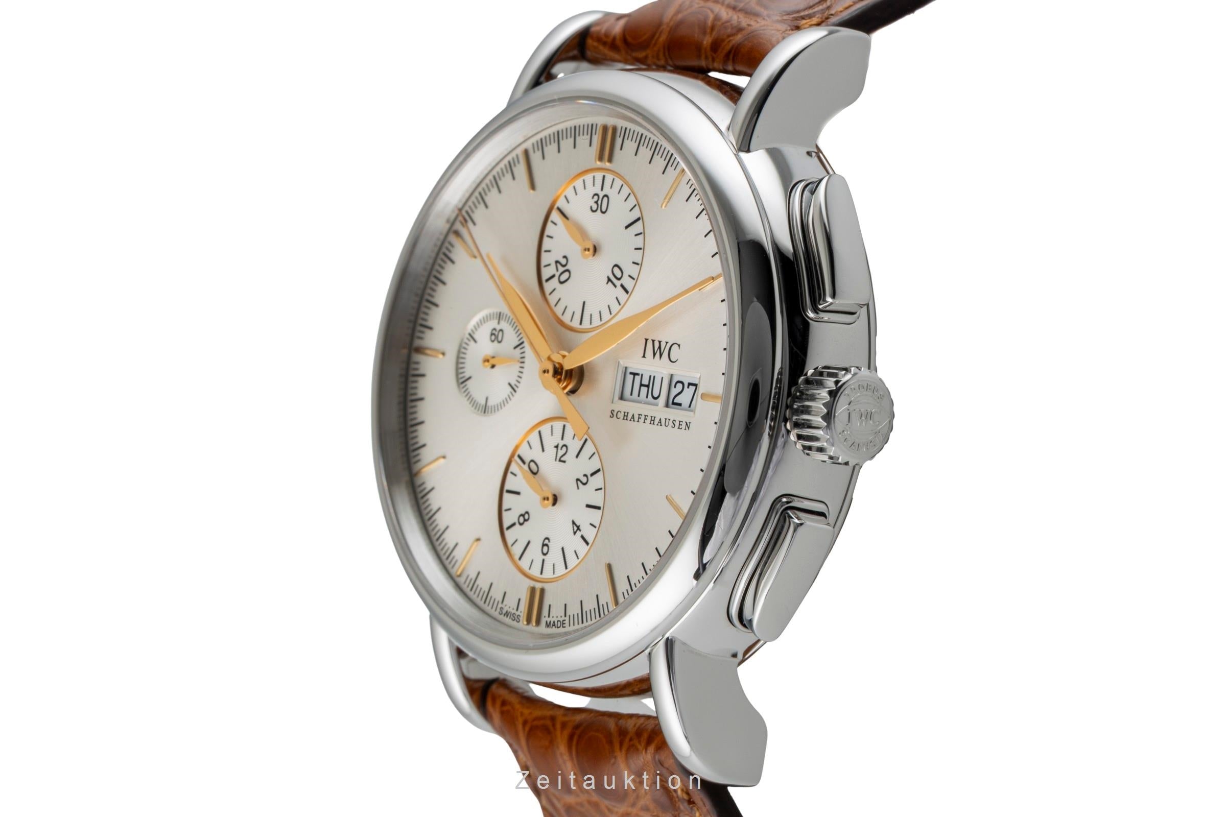 IWC Portofino chronographe acier automatique montre pour hommes IW378302  [2601322]