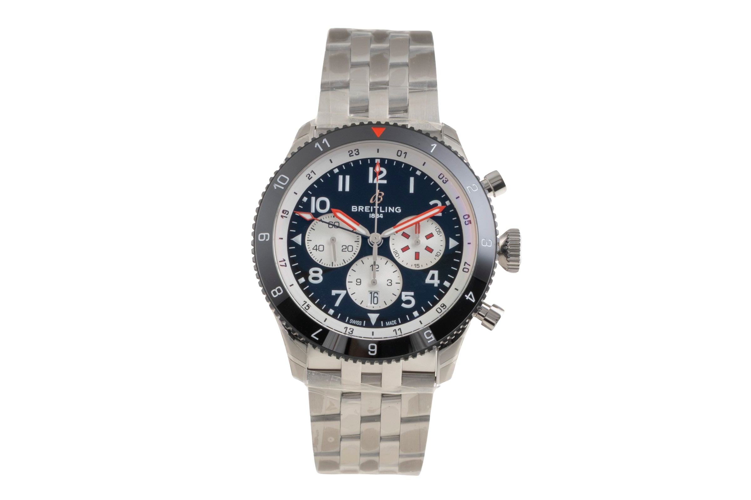 Breitling Super Avi acciaio automatismo orologio da uomo YB04451A1B1A1 LP: 11600EUR  [2601332]