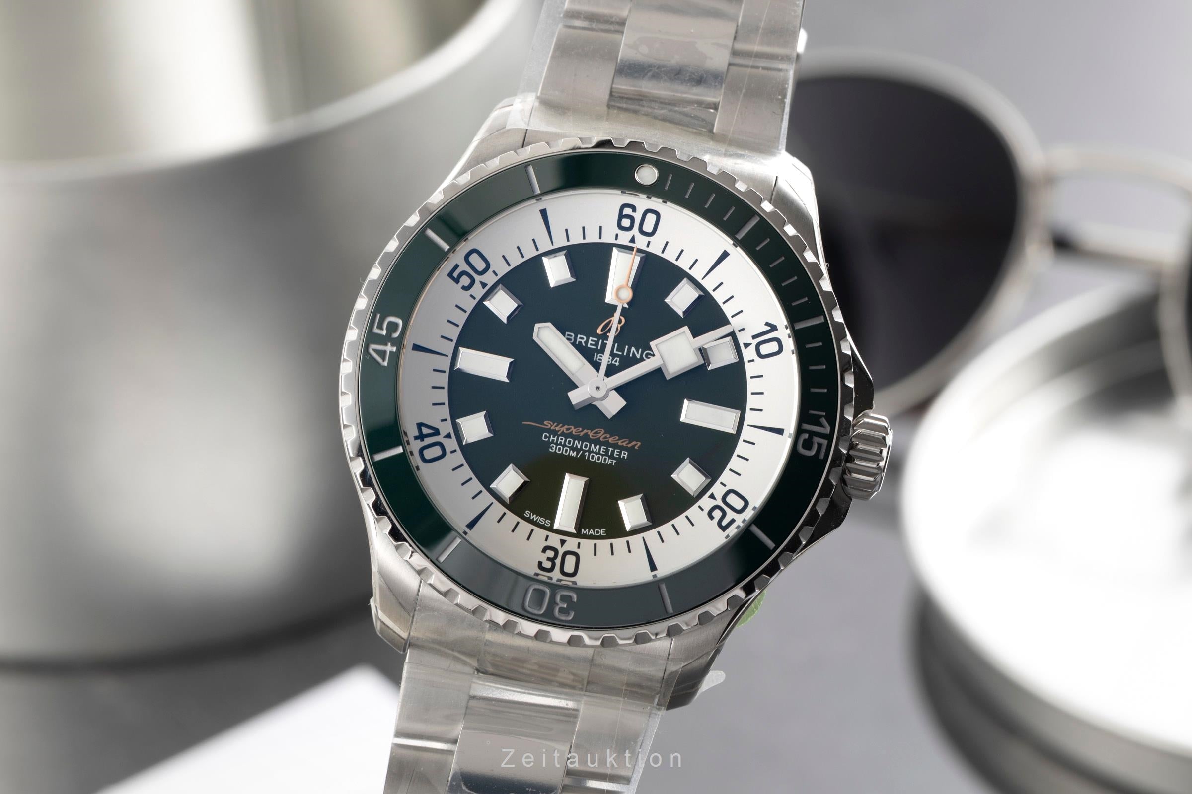 Breitling Superocean acero automático reloj para caballeros A17376A31L1A1 LP: 5650EUR  [2601340]