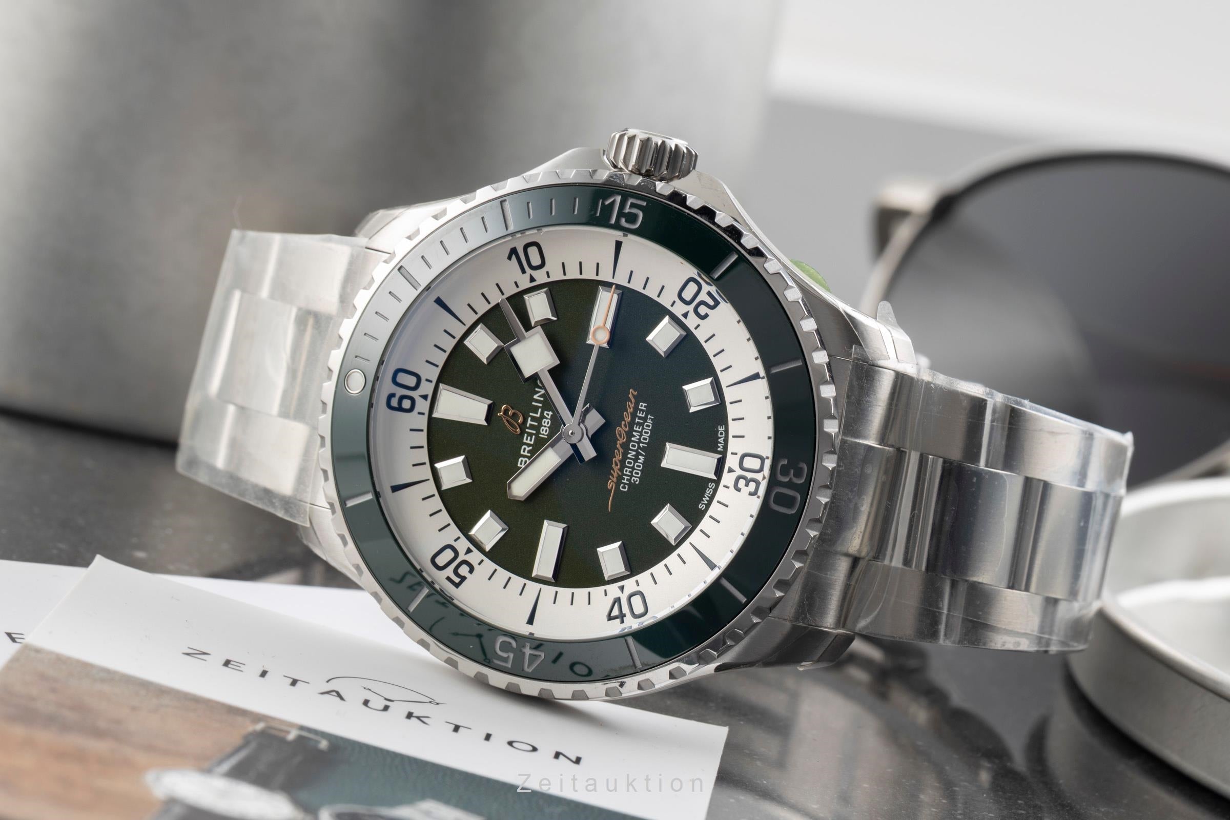 Breitling Superocean acero automático reloj para caballeros A17376A31L1A1 LP: 5650EUR  [2601340]