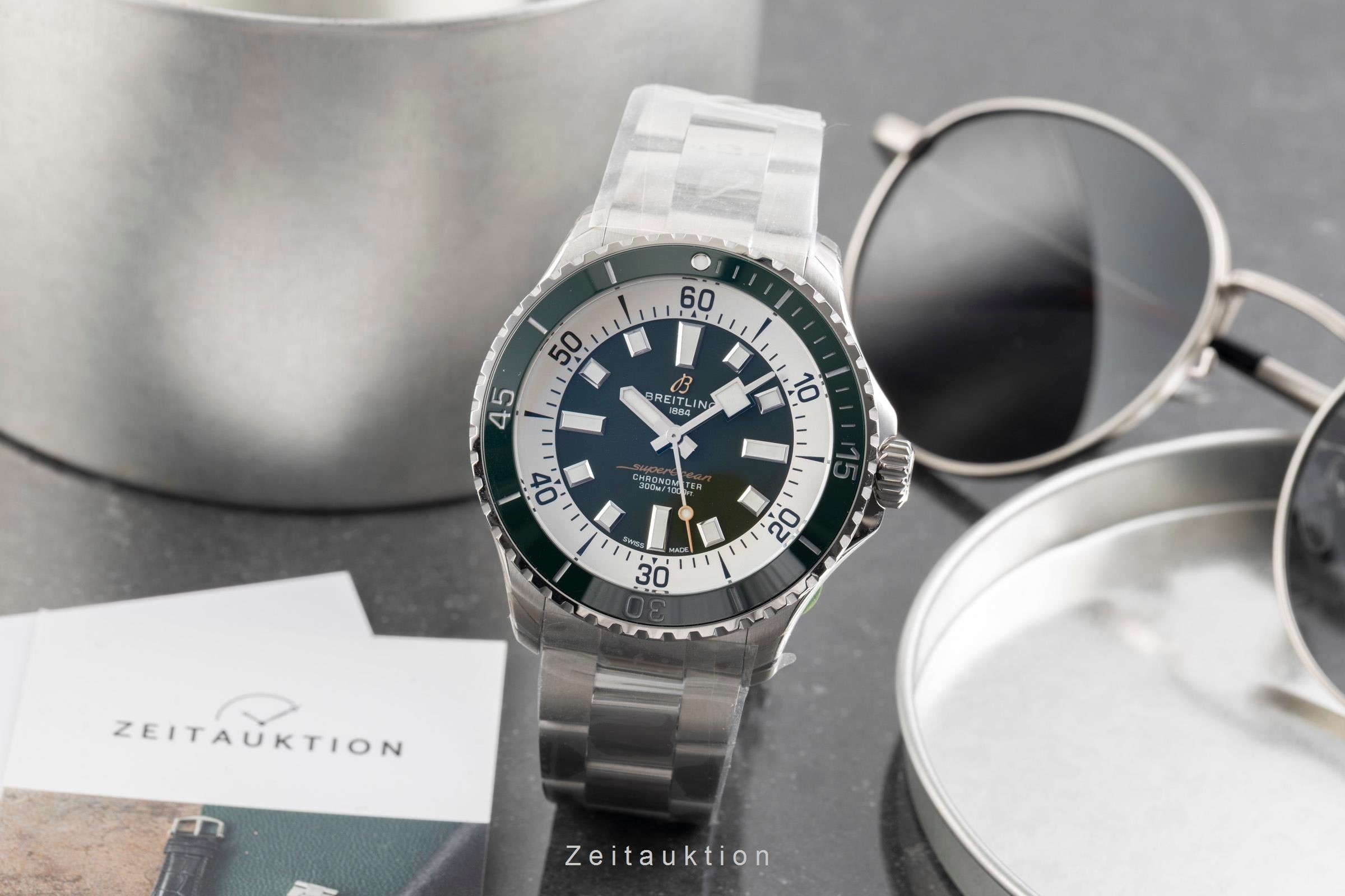 Breitling Superocean acero automático reloj para caballeros A17376A31L1A1 LP: 5650EUR  [2601340]